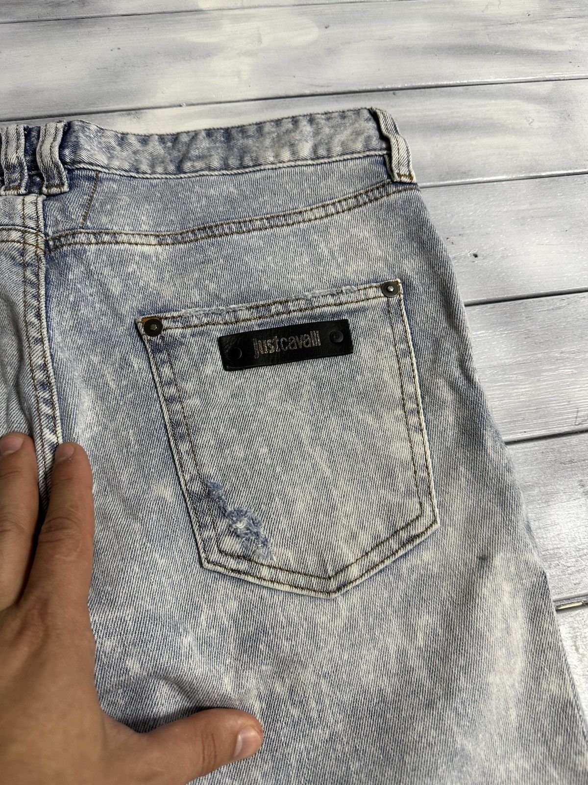 Just Cavalli Rare Luxury Jeans Just Cavalli Distressed Denim Size 31 Size US 31 - 10 Thumbnail