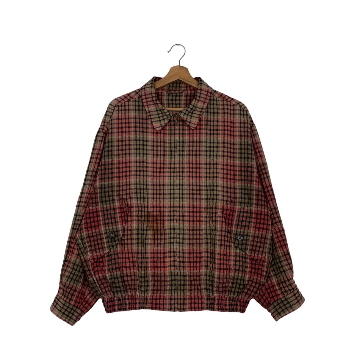Vintage TOKYO TAYA GINZA Checked Casual Jacket #2685-C120 Size US L / EU 52-54 / 3 - 1 Thumbnail