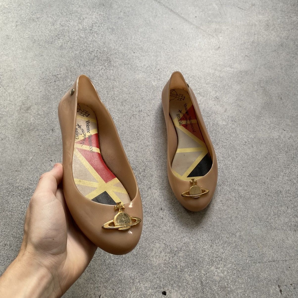 Melissa × Vivienne Westwood Vivienne Westwood × Melissa Anglomania Black Ballet Flats 38 Size US 8 / IT 38 - 1 Thumbnail