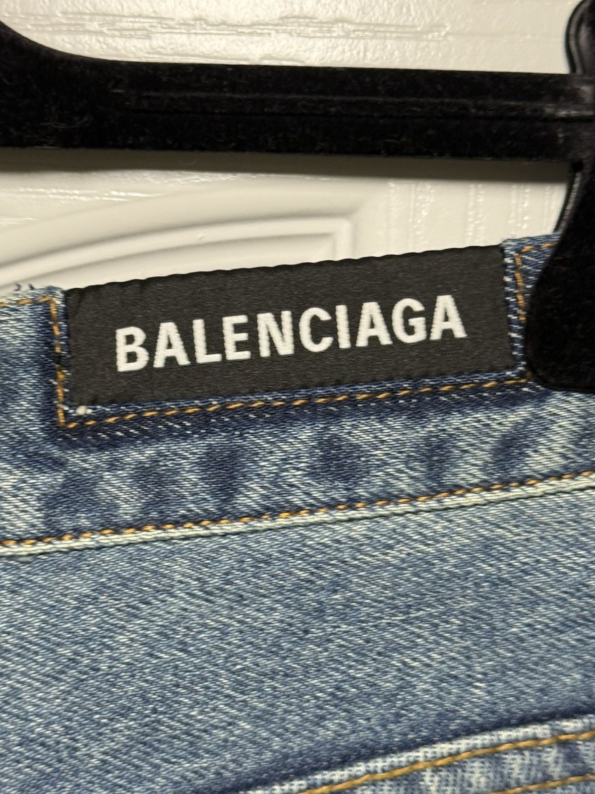 Balenciaga Balenciaga Slashed Denim Trackpants SAMPLE Size US 30 / EU 46 - 9 Thumbnail