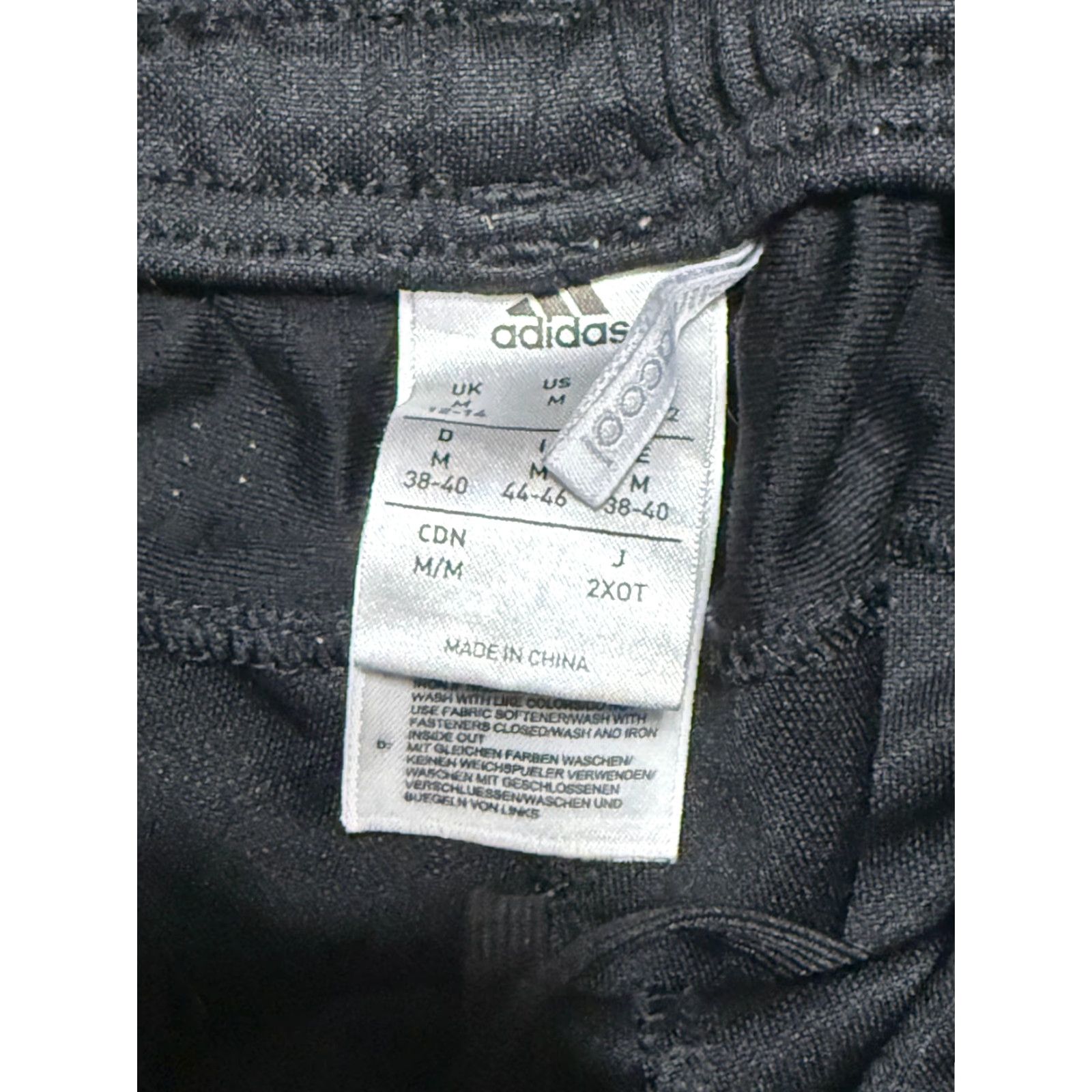 Adidas Adidas Pants Women's Medium Black White Athletic 40" Length - Regular Sweatpants, Logo, Drawstring, Elastic Waist, Polyester, Casual Sports Size 32" / US 10 / IT 46 - 5 Thumbnail