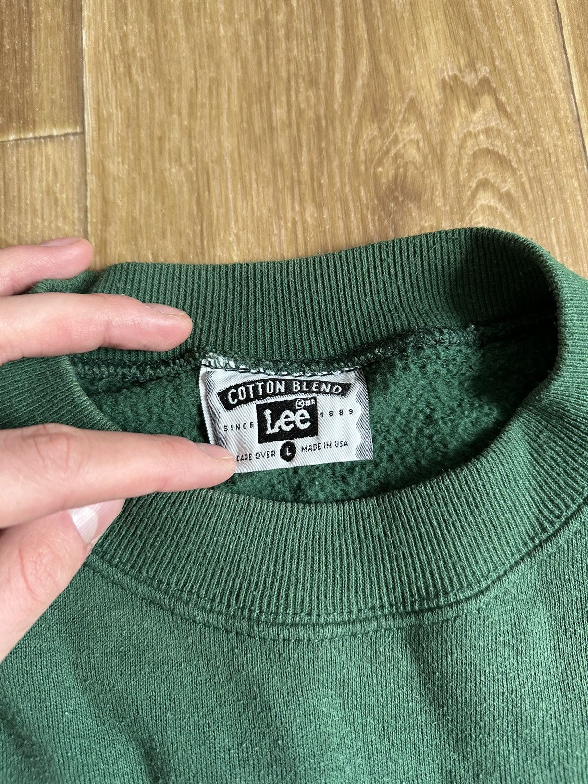 Lee × Vintage Vintage Lee Crewneck Outta Sight Blur Graphic Size US L / EU 52-54 / 3 - 3 Thumbnail