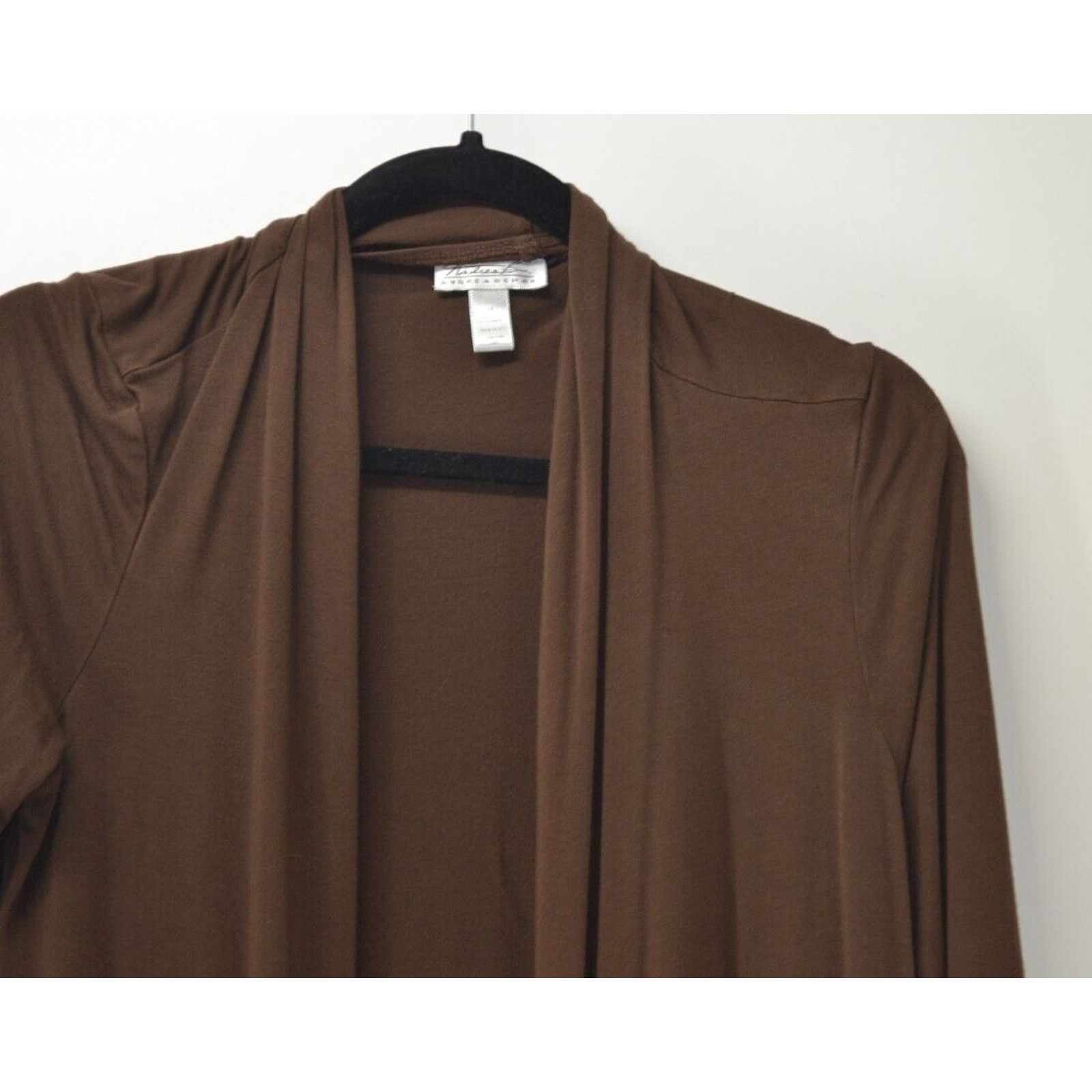 Other Andrea Behar Womens Size M Cardigan Sweater Wrap USA Brown Size M / US 6-8 / IT 42-44 - 4 Thumbnail