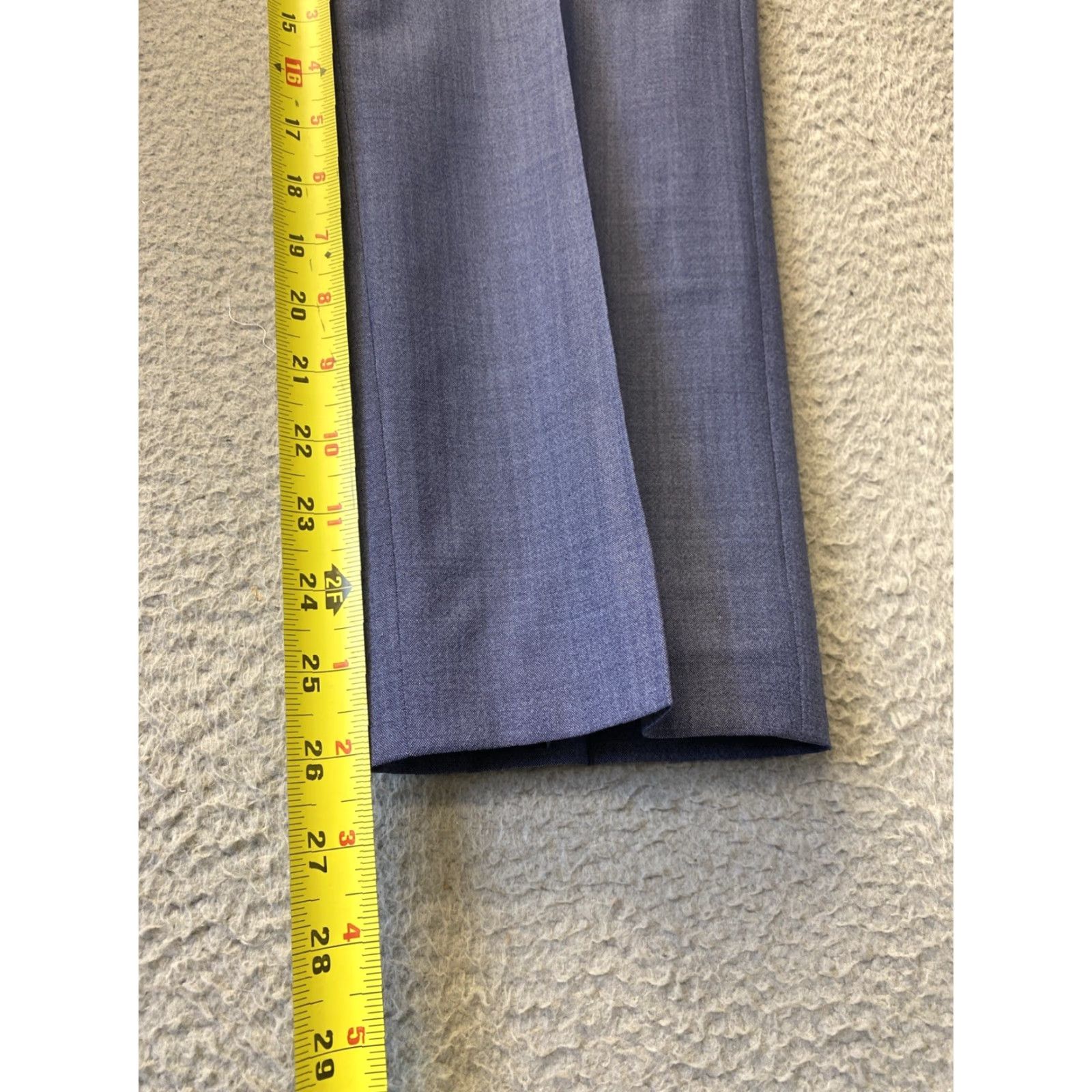 Banana Republic VINTAGE Banana Republic Dress Pants Women’s Size 6 Blue Wool Skinny High Rise Casual Elegant Size 28" / US 6 / IT 42 - 5 Thumbnail