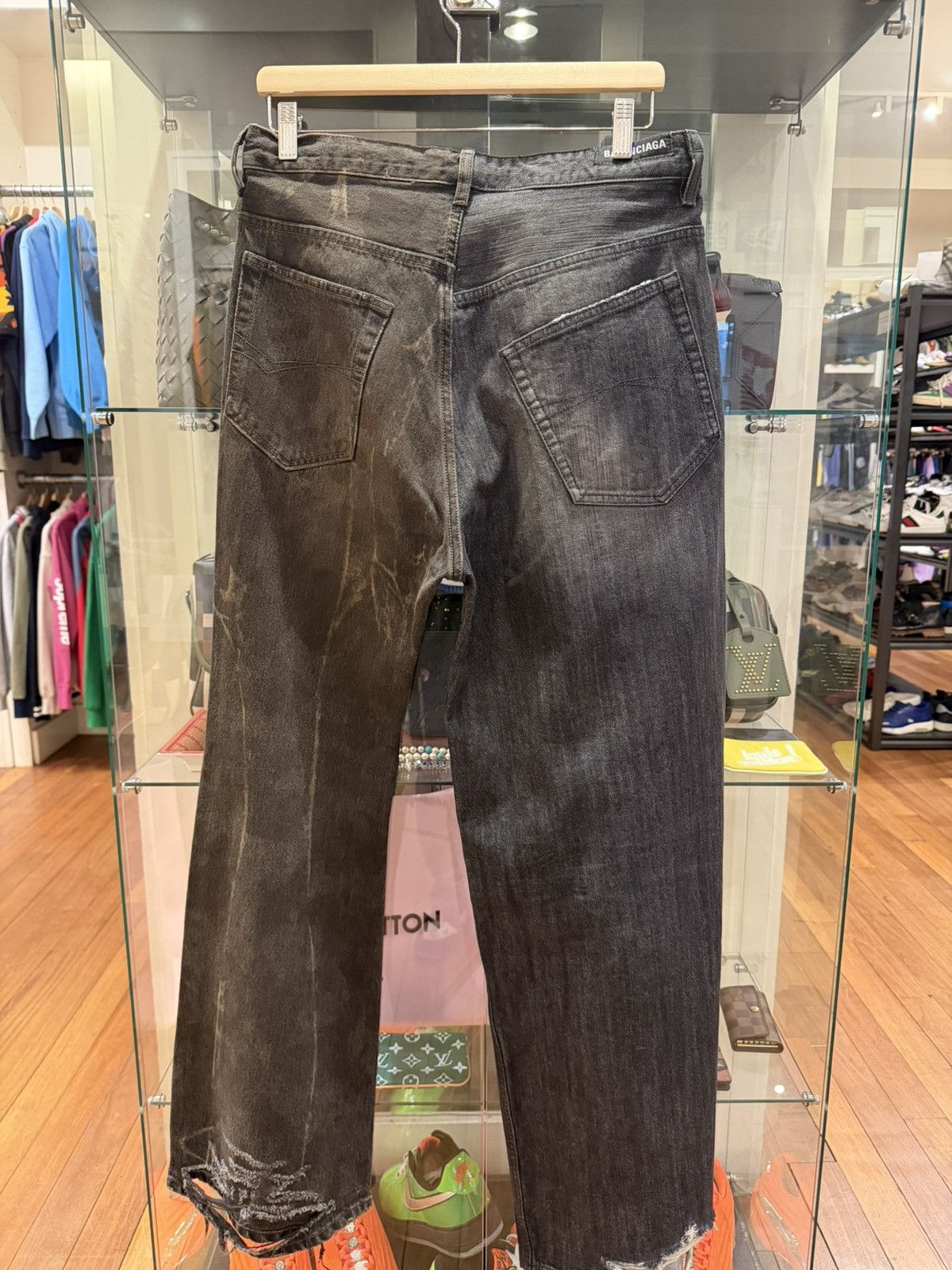 Balenciaga Balenciaga Split Cut Loose Drawstring Denim Jeans Size US 32 / EU 48 - 3 Thumbnail