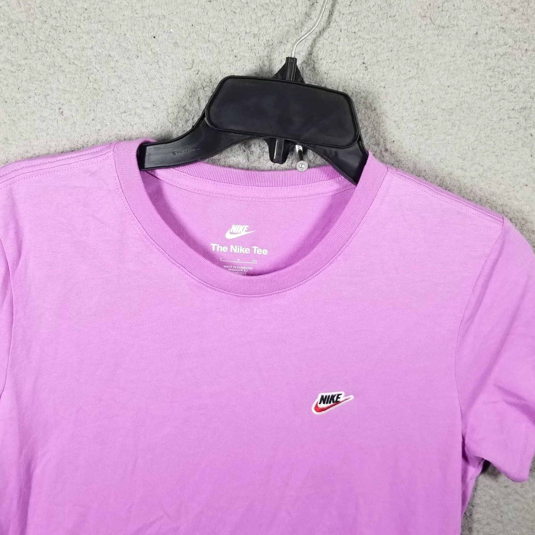 Nike NIKE Shirt Women Small Purple Swoosh Athletic Cotton T-Shirt 100% Cotton Spring Summer Womens Modern Logo Sports 90s? Size S / US 4 / IT 40 - 4 Thumbnail