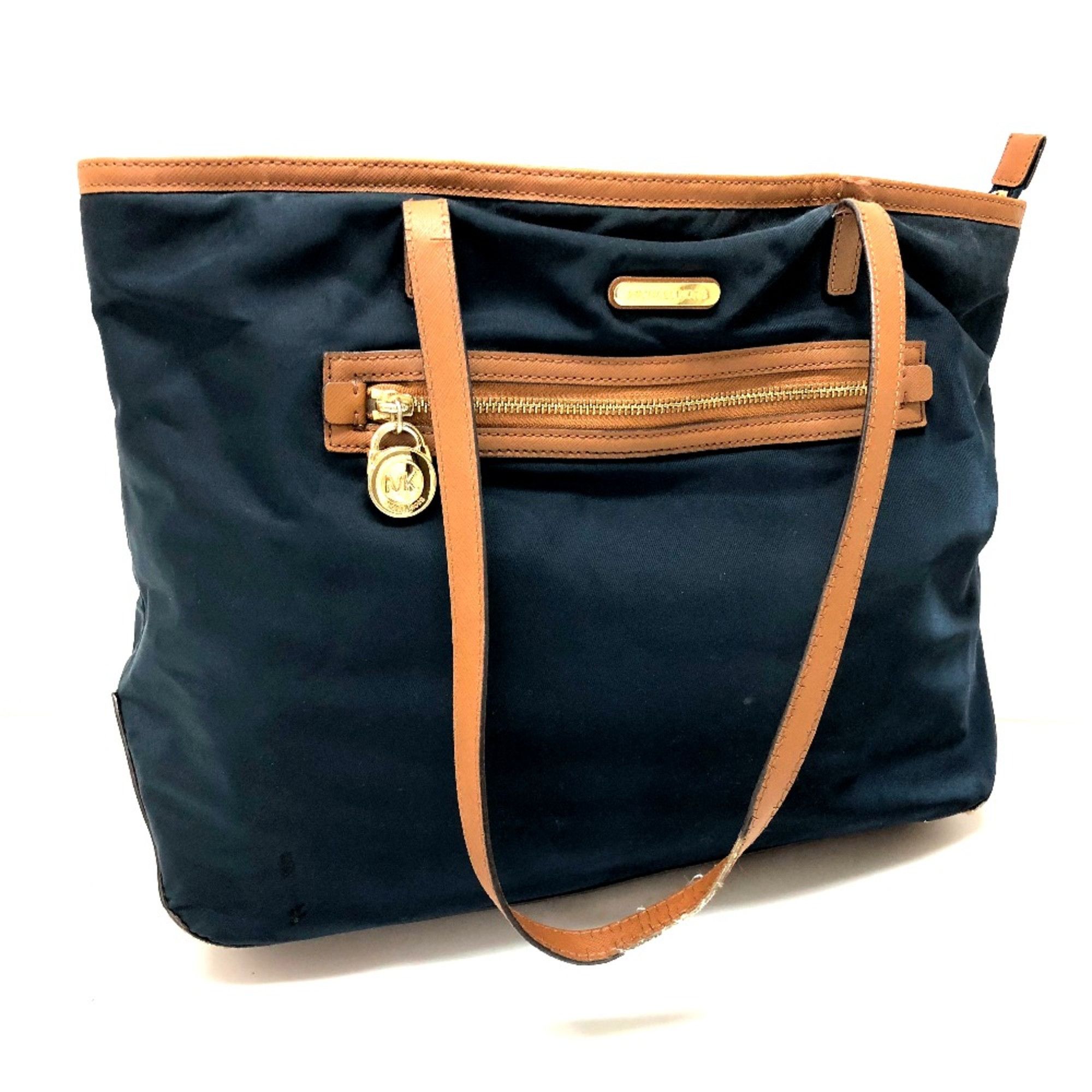 Michael Kors Michael Kors Bag Tote Bag Shoulder Bag Navy Brown Size ONE SIZE - 1 Thumbnail