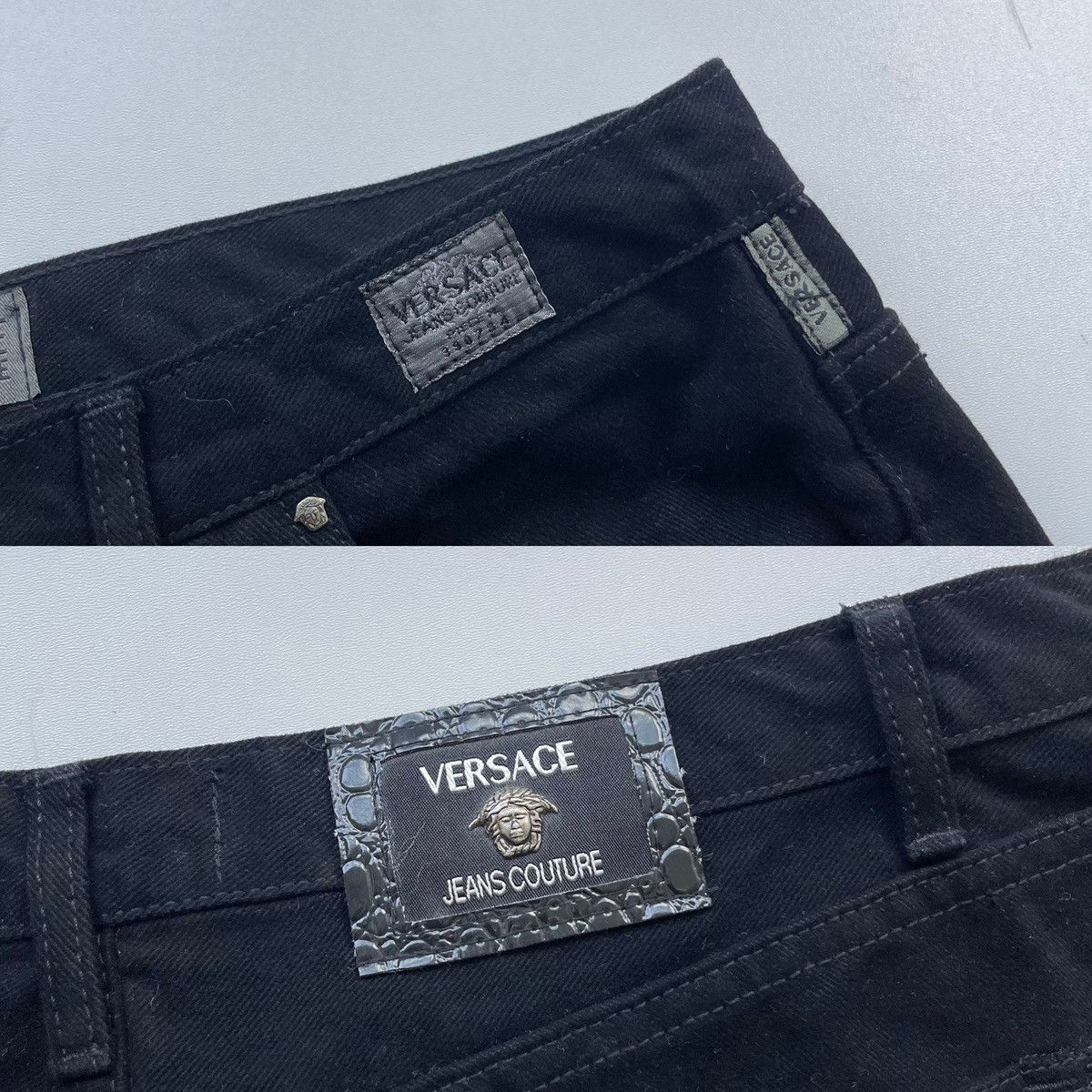 Versace Jeans Couture Versace Jeans Couture VJC Vintage Cotton Pants Black Size US 36 / EU 52 - 6 Thumbnail
