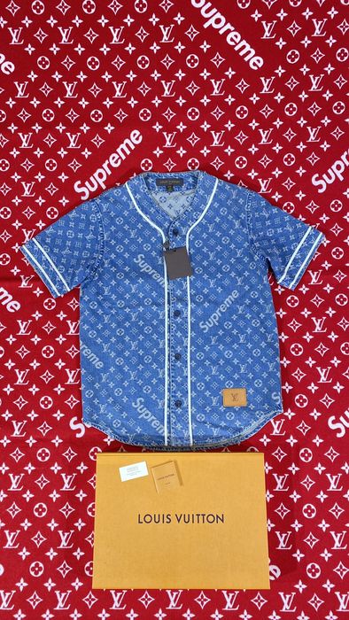 Supreme Supreme x Louis Vuitton baseball jersey