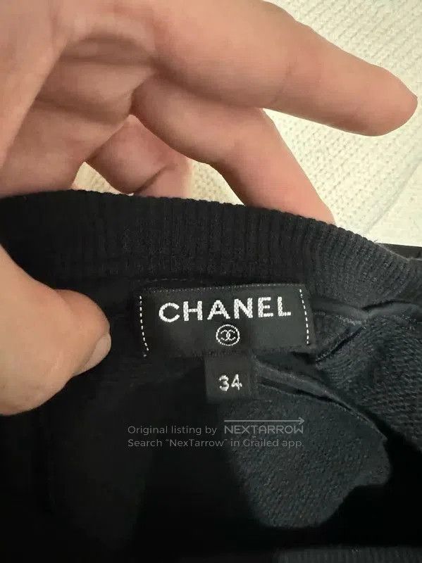 Chanel Chanel Logo Black Polyester Women's Jacket . Size S / US 4 / IT 40 - 4 Thumbnail