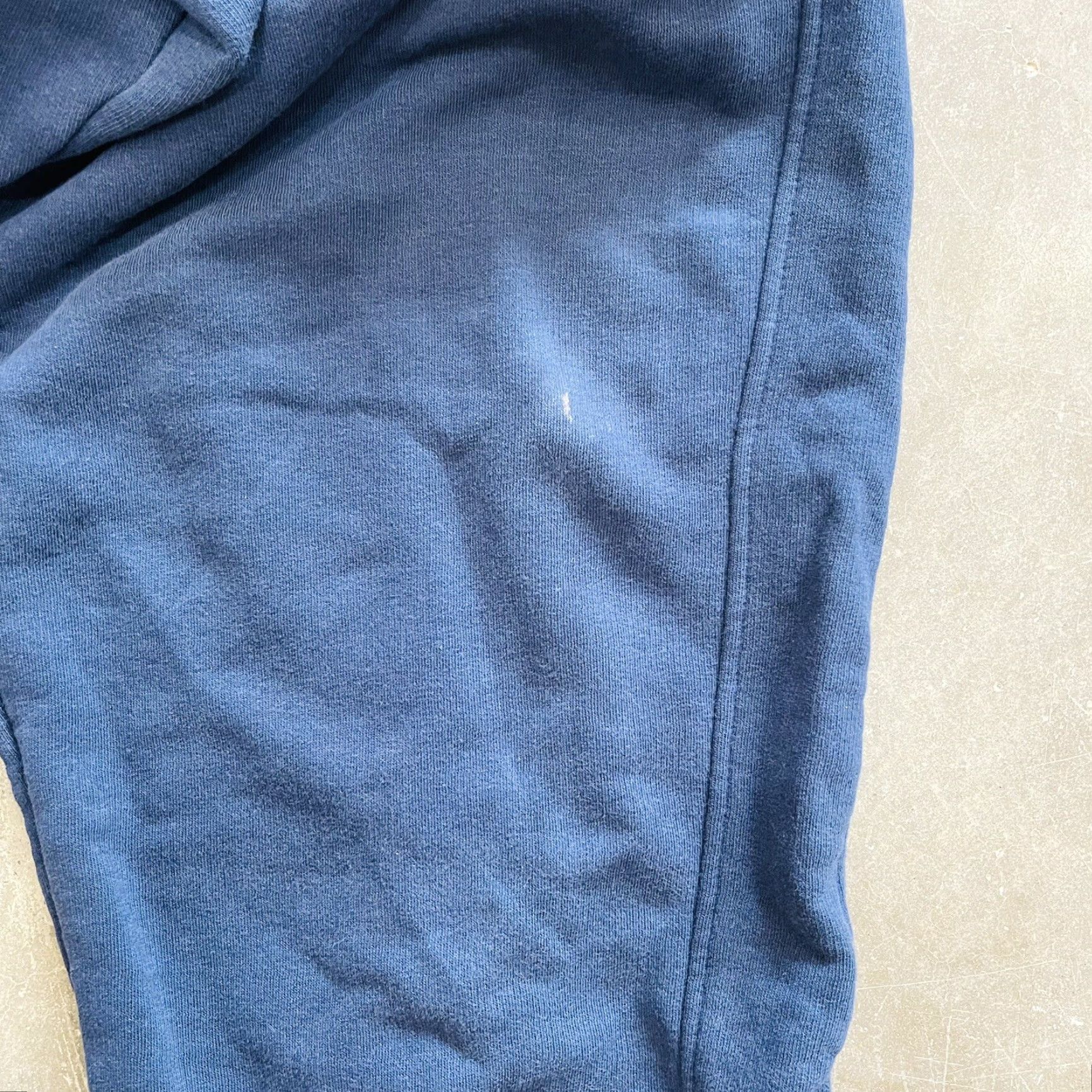 Vintage VINTAGE Nike Navy Blue Warmup Pants Track Bottoms Men XL 1990s Zippered Ankles Drawstring Gray Tag Size US 36 / EU 52 - 6 Thumbnail