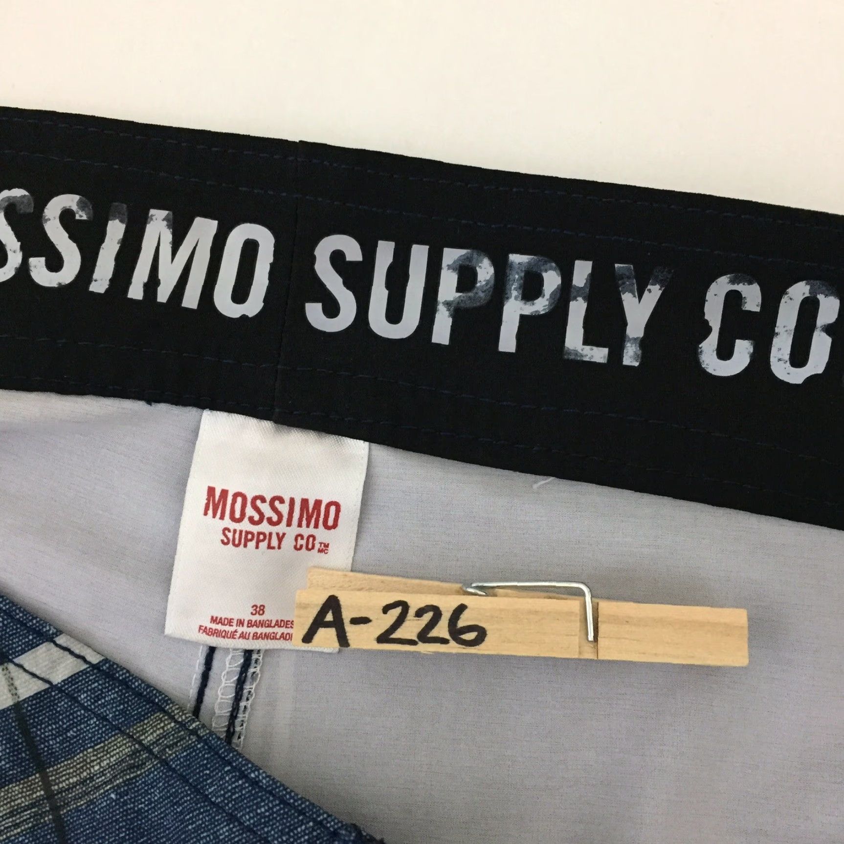 Mossimo Mossimo Trunks Mens Size 38 Bottom Swim Blue Plaid Size US 38 / EU 54 - 7 Thumbnail