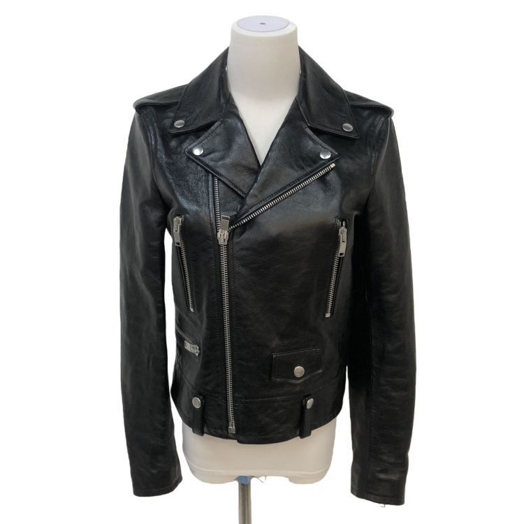 Saint Laurent Paris Saint Laurent Leather Biker Jacket Size 38 Size S / US 4 / IT 40 - 1 Thumbnail