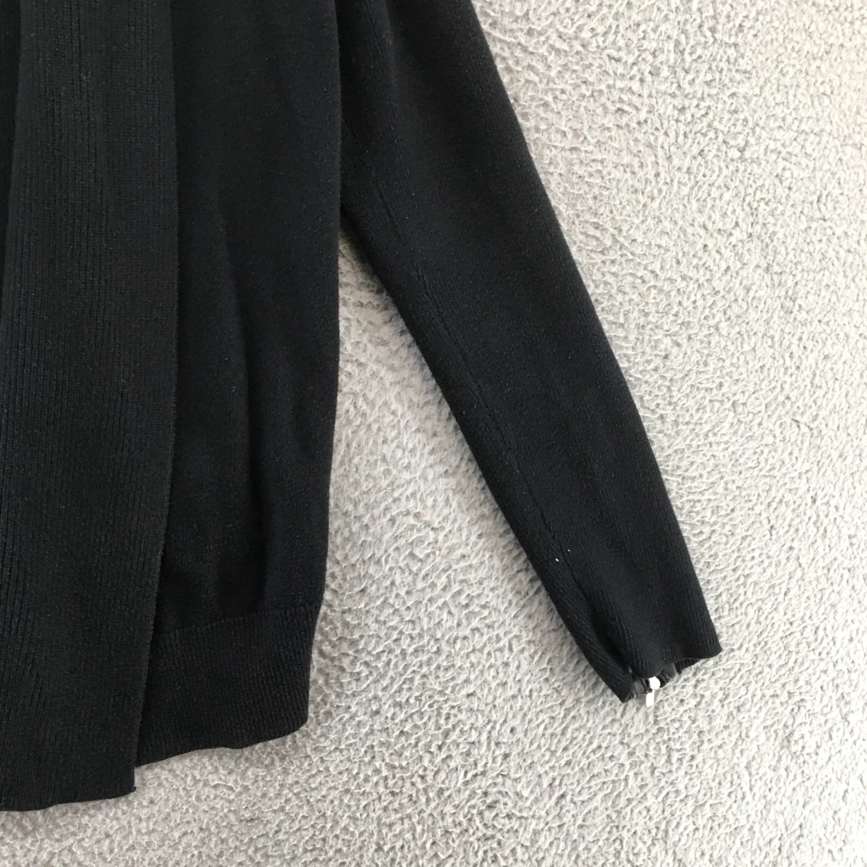 Banana Republic Banana Republic Cardigan Sweater Womens M Black Cotton Blend Long Sleeve Open Cardigan Size M / US 6-8 / IT 42-44 - 3 Thumbnail