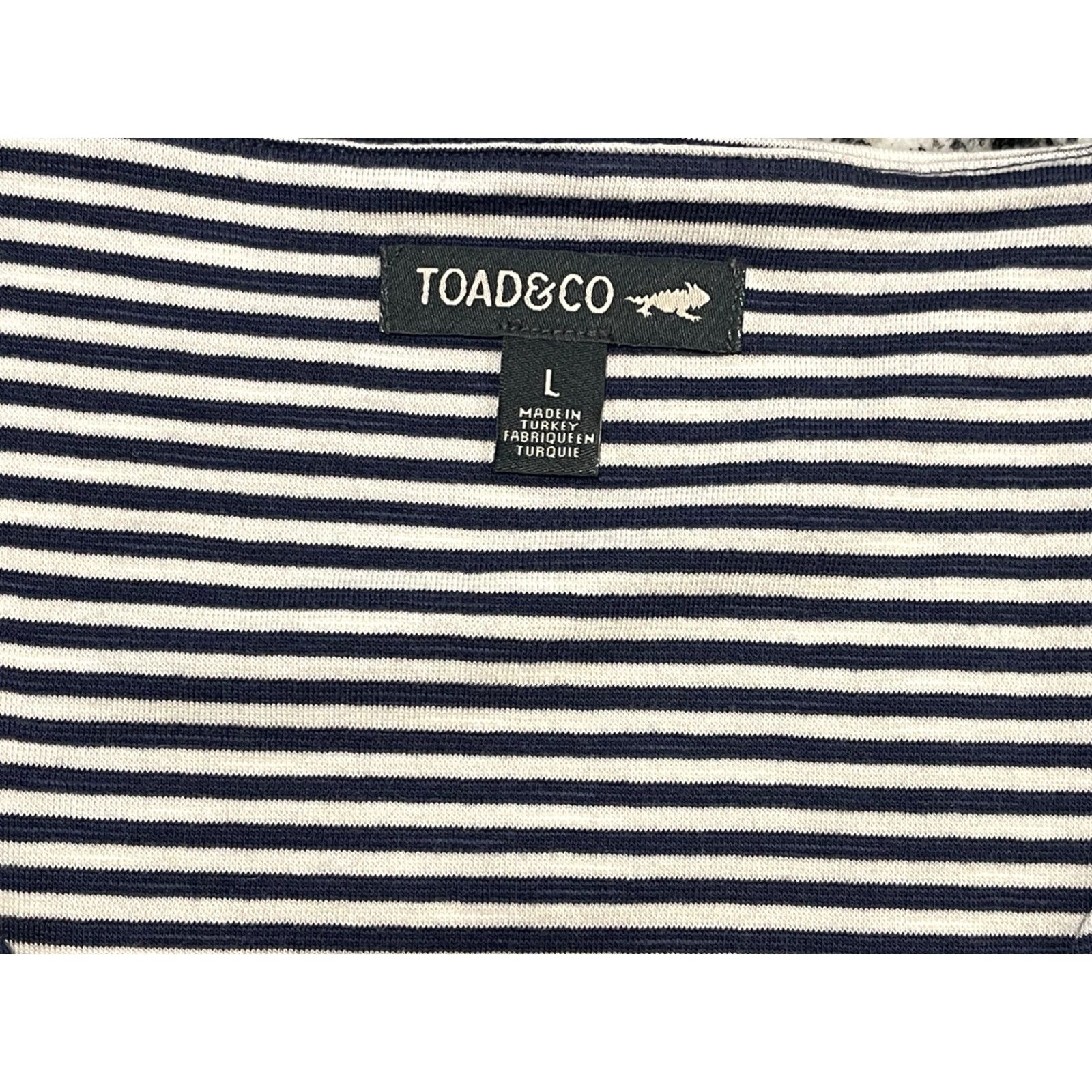 Toad&Co Toad & Co. Fit & Flare Rosemarie Dress Womens Large Organic Cotton Blend Size L / US 10 / IT 46 - 3 Thumbnail