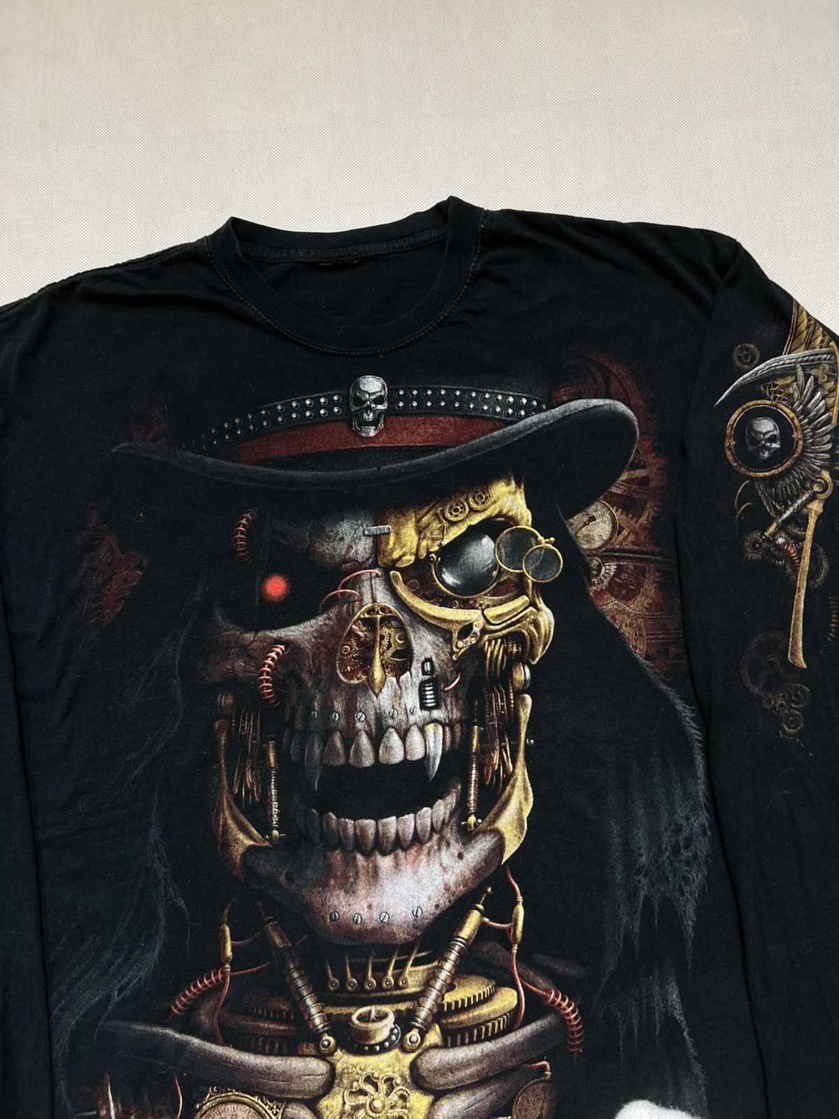 Vintage Longsleeve captain skull print vintage 90’s 00’s Size US XL / EU 56 / 4 - 2 Thumbnail