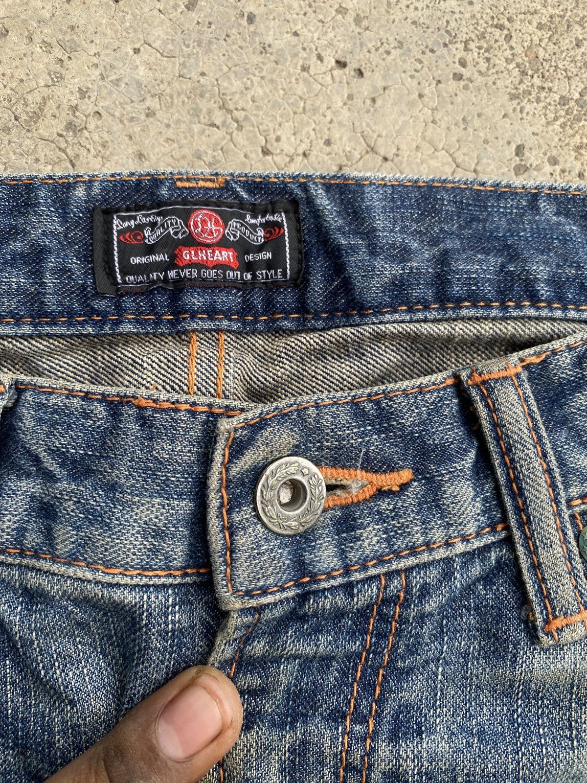 Beauty Beast × Japanese Brand Vintage GL hearts denim pants Size US 30 / EU 46 - 4 Thumbnail