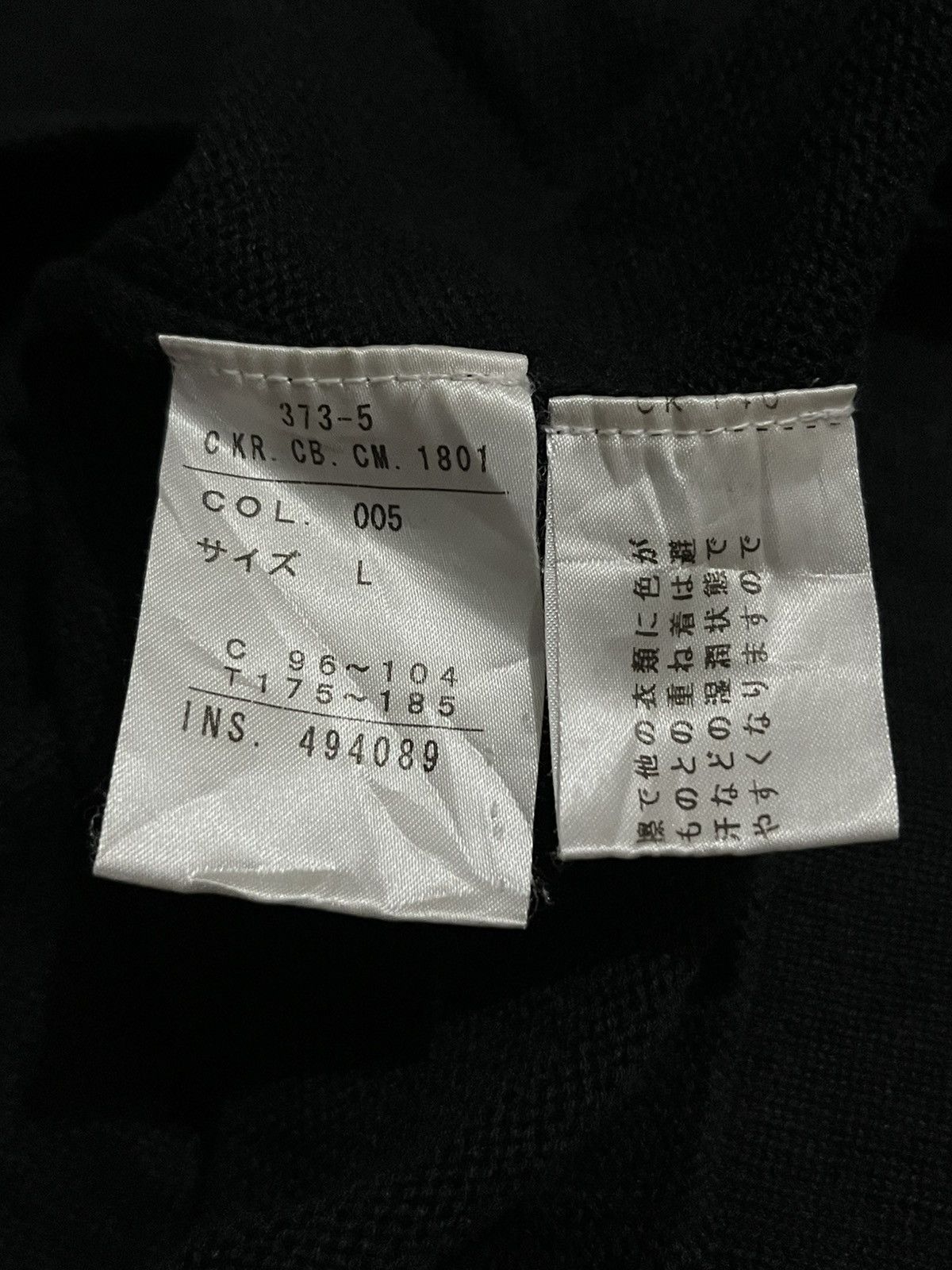 Calvin Klein Calvin Klein Black Long Sleeve V neck Size US L / EU 52-54 / 3 - 7 Thumbnail