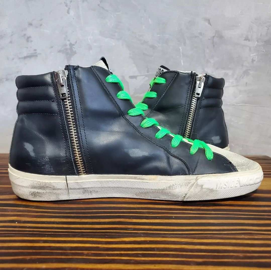 Golden Goose Golden Goose Slide High Top Sneaker 38 Rainbow Black Size US 8 / IT 38 - 19 Thumbnail