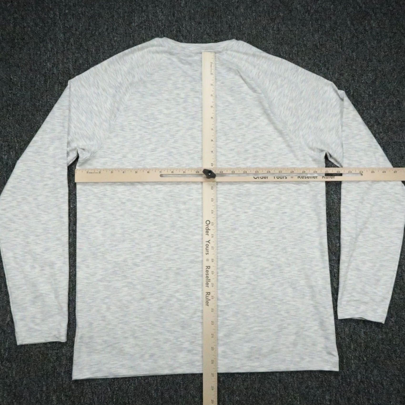 Rhone Rhone Shirt Mens Large Gray Reign Long Sleeve Tee Heather Stretch Size US L / EU 52-54 / 3 - 6 Thumbnail