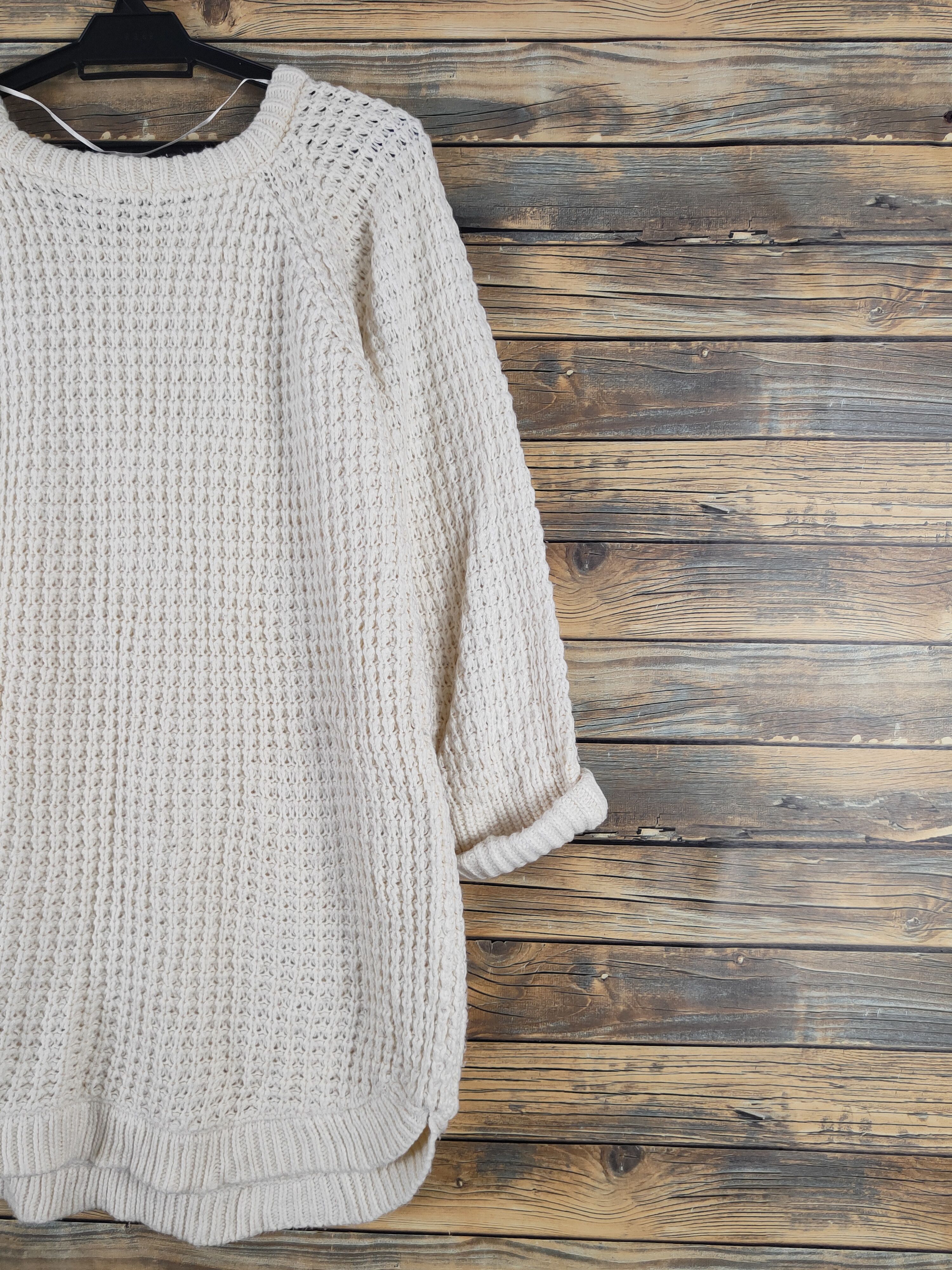 Aran Isles Knitwear × Japanese Brand × Vintage Japanese Brand Ivory Knitwear Sweatshirts #W1469 Size L / US 10 / IT 46 - 9 Thumbnail
