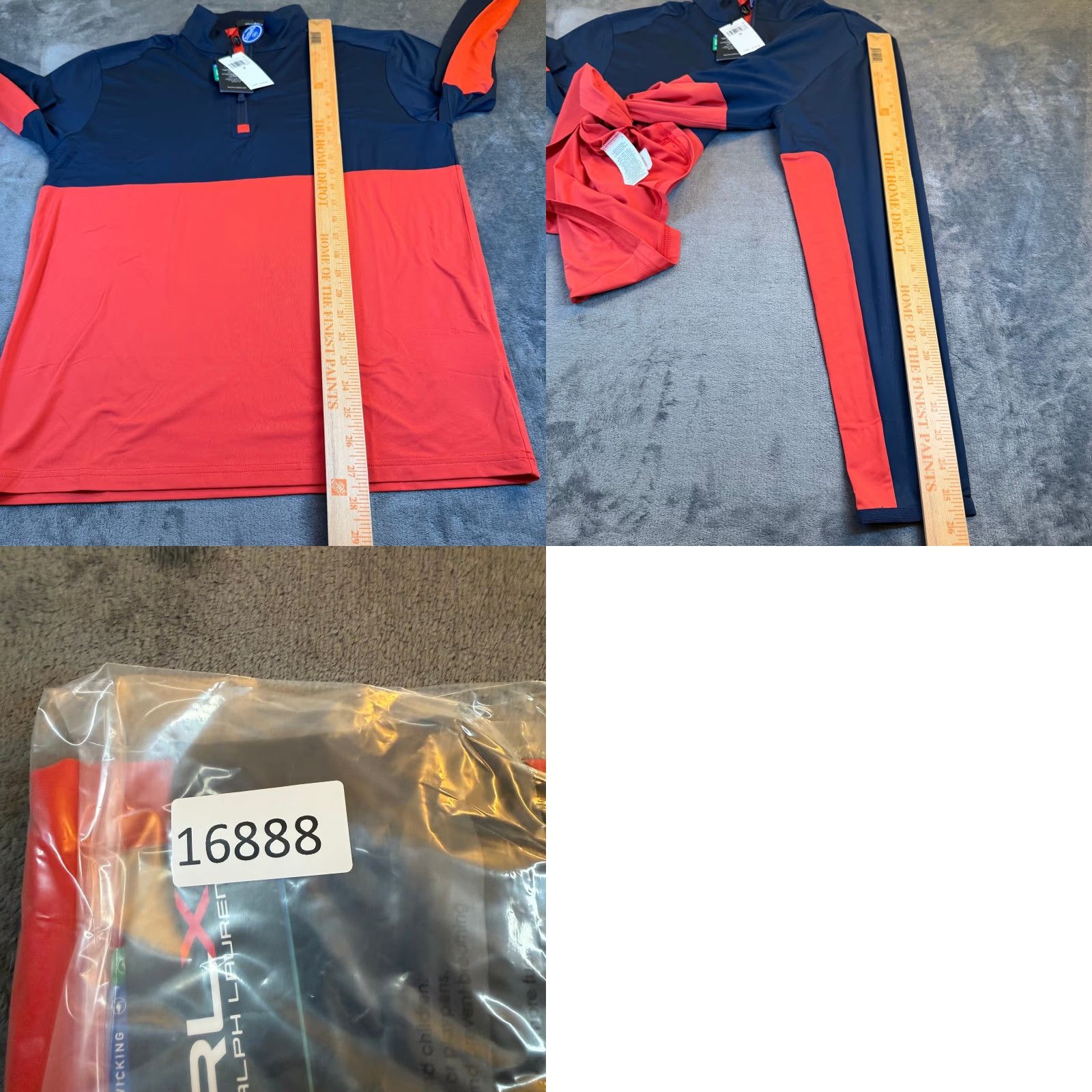 RLX Ralph Lauren VINTAGE RLX Ralph Lauren Golf Quarter Zip Pullover Navy Red Mens M NWT Size US M / EU 48-50 / 2 - 8 Thumbnail