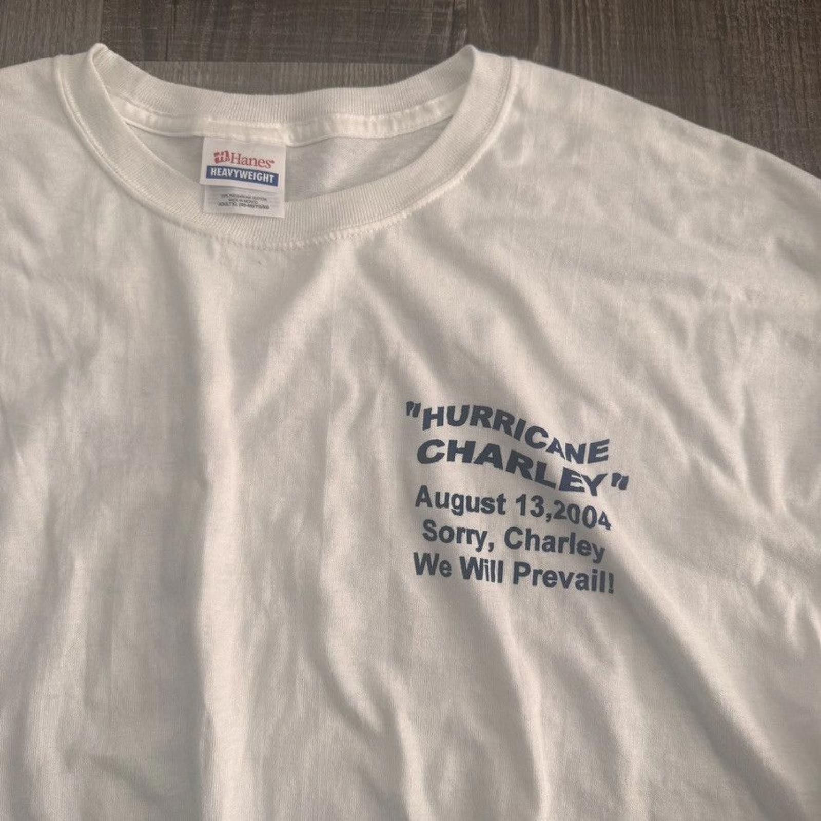 Hanes HANES • VNTG "Hurricane Charley" Pre-Shrunk Tee (XL) Size US XL / EU 56 / 4 - 2 Thumbnail