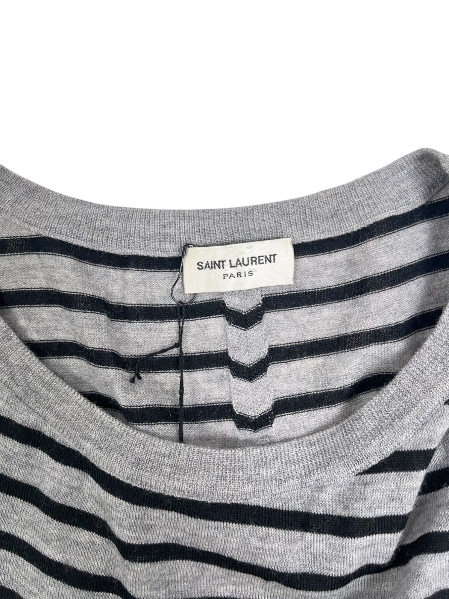 Saint Laurent Paris by Hedi Slimane S/S 2014 Sleeveles Striped Tank Top Size US M / EU 48-50 / 2 - 7 Thumbnail