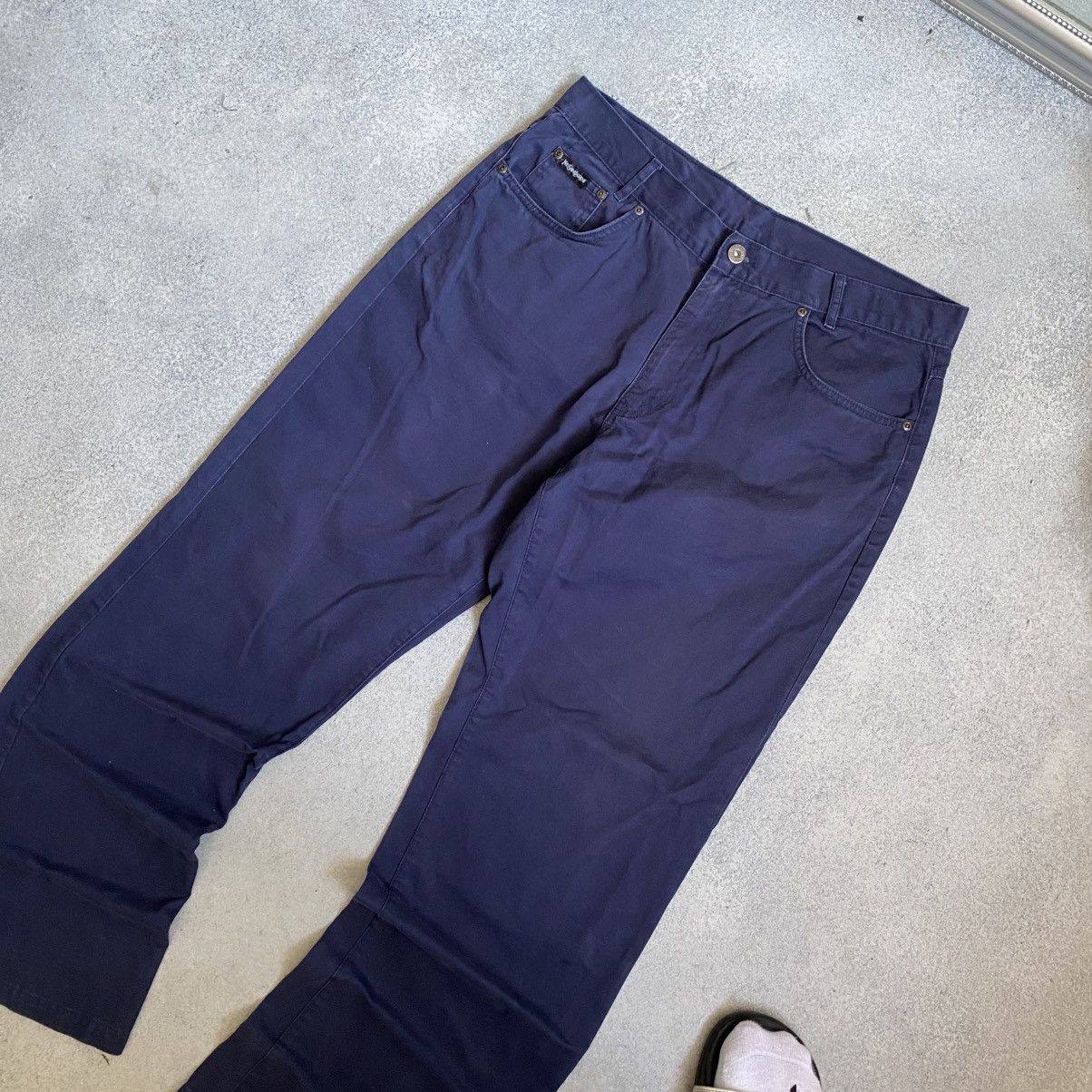 Yves Saint Laurent Vintage Yves Saint Laurent jeans YSL Embroidered big logo Size US 34 / EU 50 - 9 Thumbnail