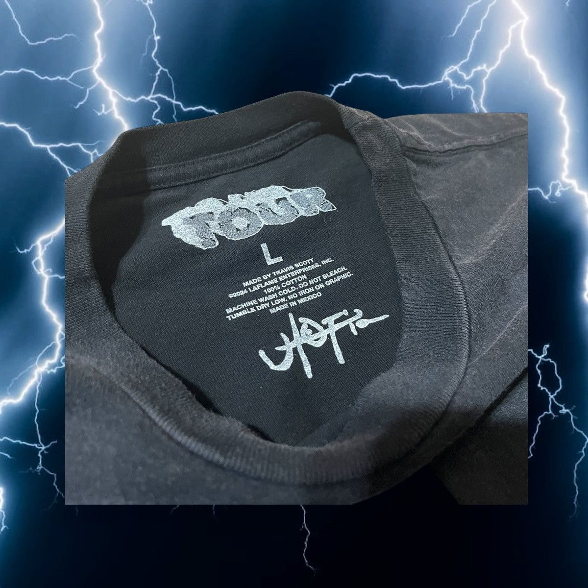 Travis Scott Travis Scott Metlife II Cross Tee Size US L / EU 52-54 / 3 - 3 Thumbnail