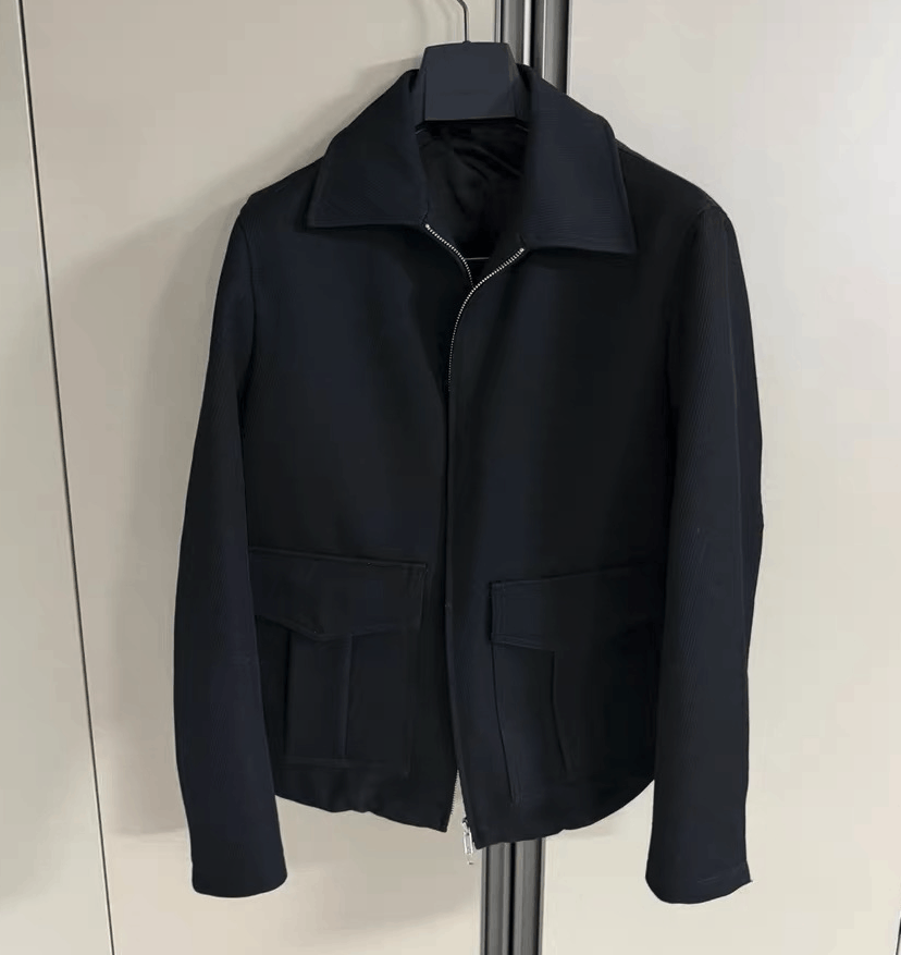 Suitsupply Suitsupply Black Cashmere Blend Casual Bomber Jacket, Size US M / EU 48-50 / 2 - 1 Thumbnail