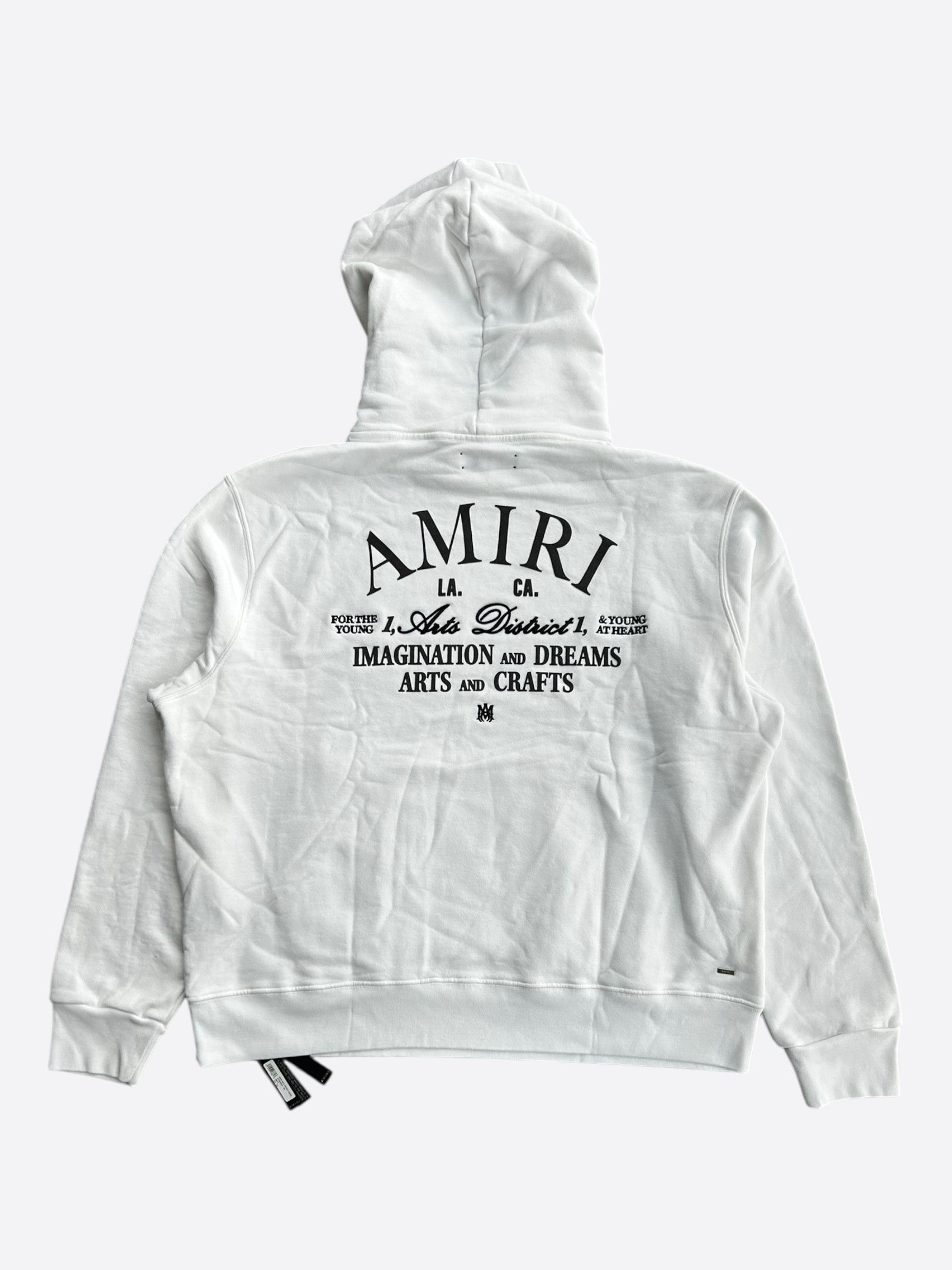 Amiri Amiri White & Black Arts District Logo Hoodie Size US XXL / EU 58 / 5 - 2 Thumbnail