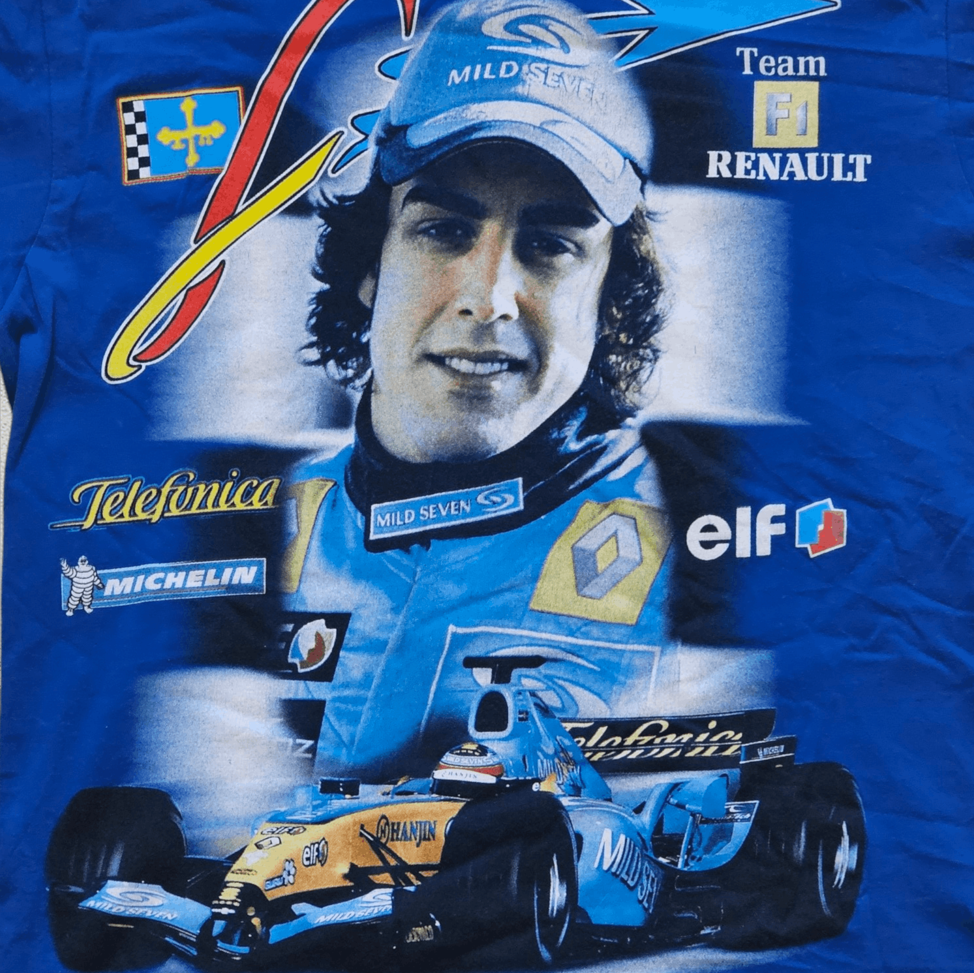 Formula 1 Fernando Alonso Vintage F1 Renault Size US M / EU 48-50 / 2 - 2 Thumbnail