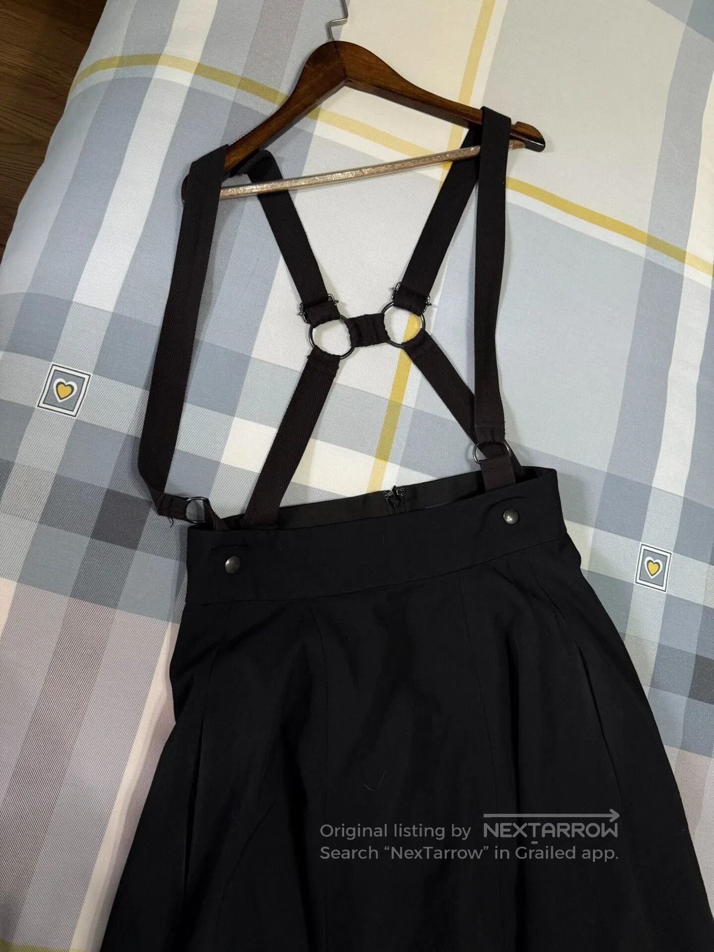 Y's Y's Black Suspender Dress with Adjustable Length. Size 26" / US 2 / IT 38 - 3 Thumbnail