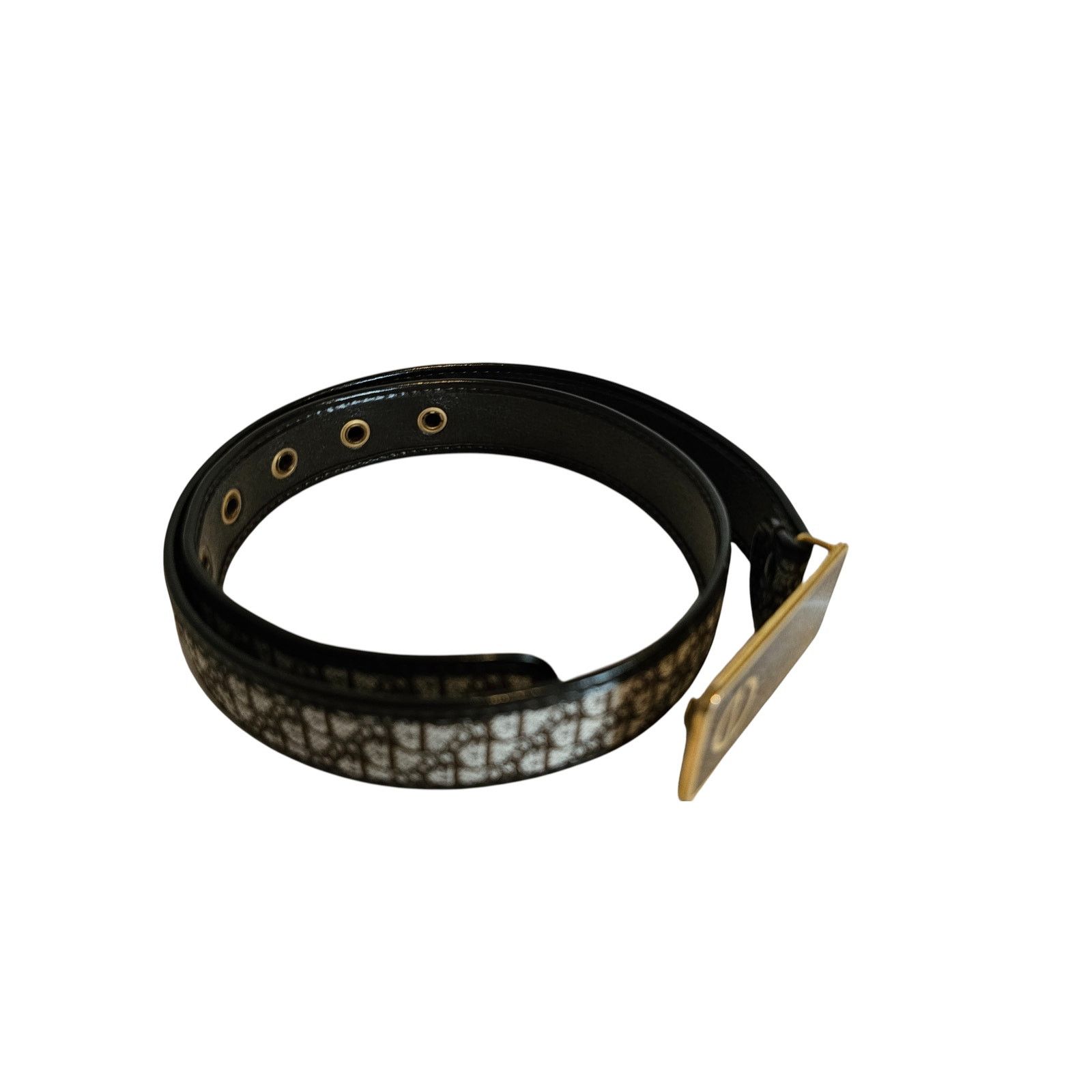 Dior Christian Dior Vintage Women's Belt in Brown Leather/Canvas Size ONE SIZE - 9 Thumbnail