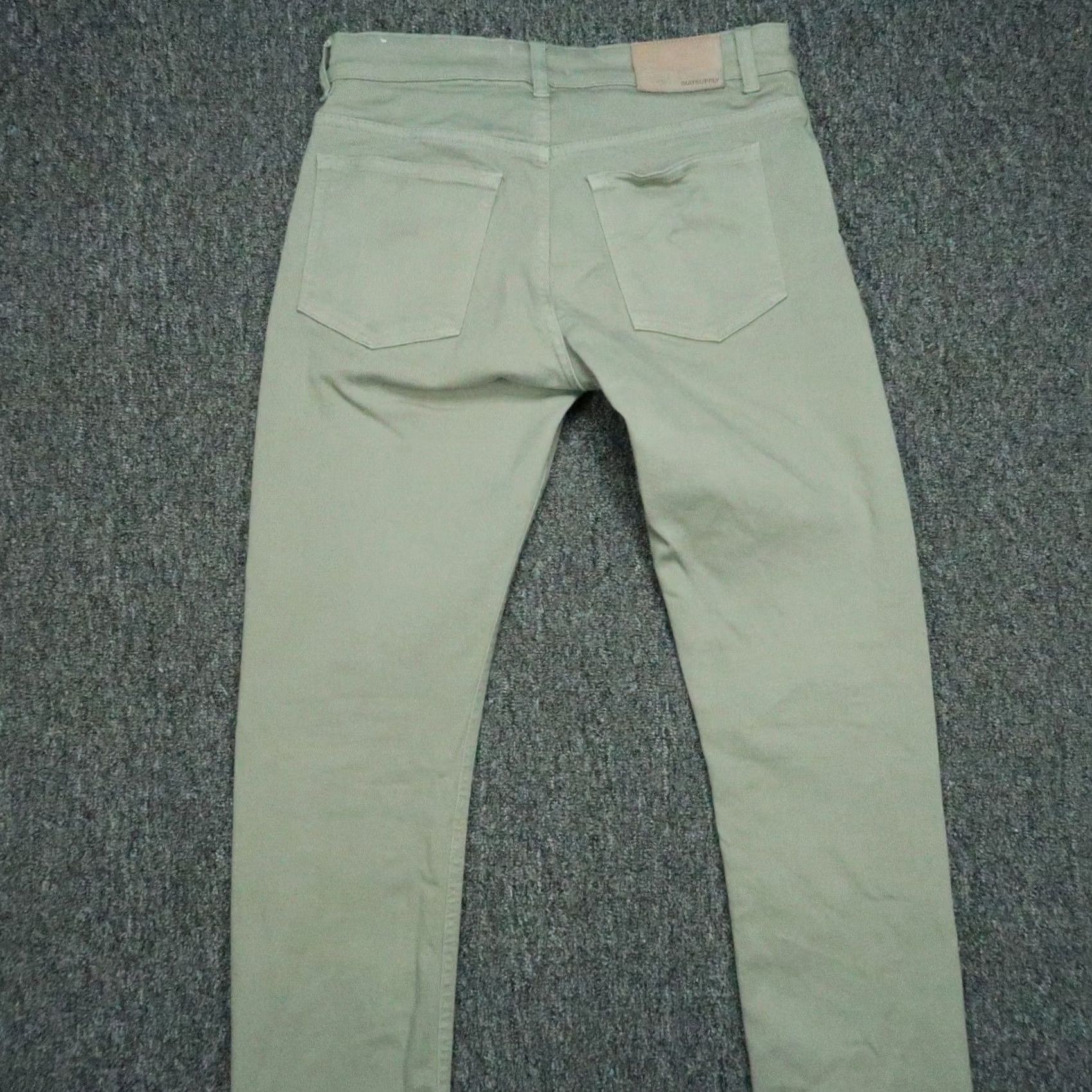 Suitsupply Suitsupply Jeans Mens 28x30 Green 5-Pocket Denim Button Fly Stretch Italy Regular Capable Size US 28 / EU 44 - 6 Thumbnail