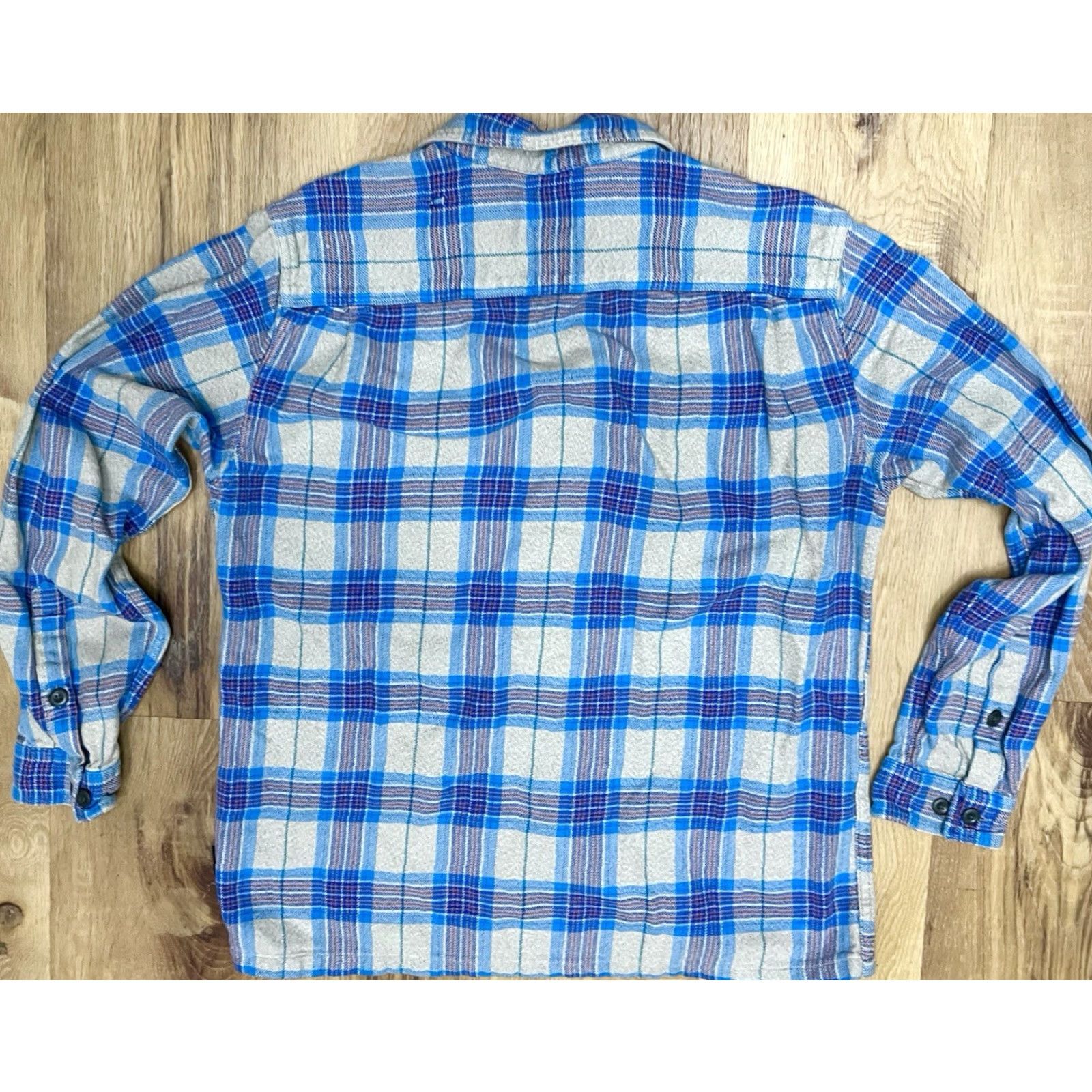 Patagonia Patagonia Shirt Men M Plaid Flannel Organic Cotton Gray Teal 53947 Button-Up Size US M / EU 48-50 / 2 - 4 Thumbnail