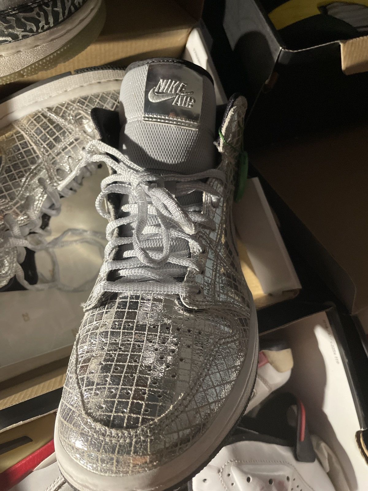 Nike air jordan 1 disco balls Size US 9 / IT 39 - 3 Thumbnail