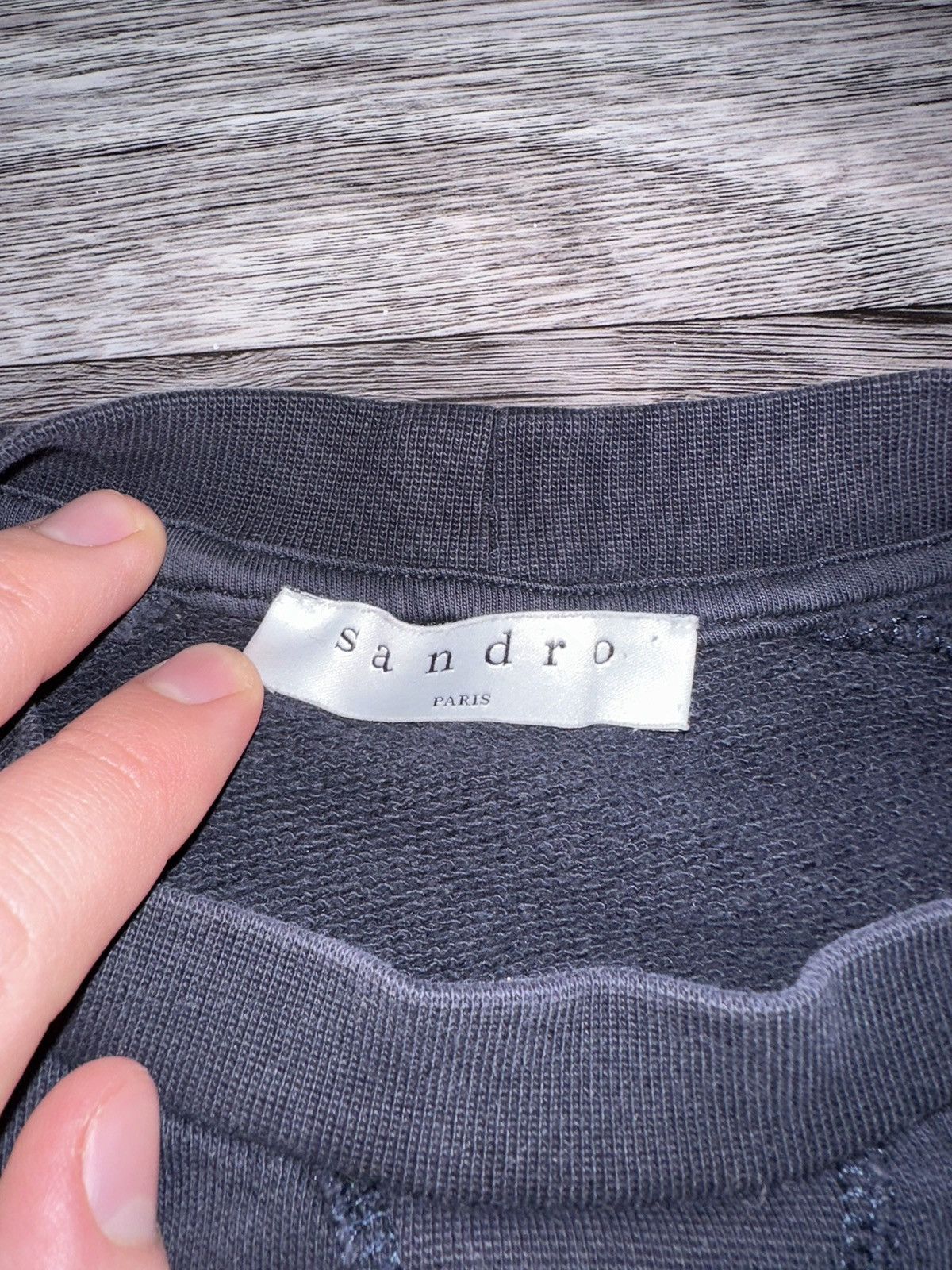 Sandro Sandro Paris Centre Big Logo Blue Sweatshirt hype Size US S / EU 44-46 / 1 - 5 Thumbnail