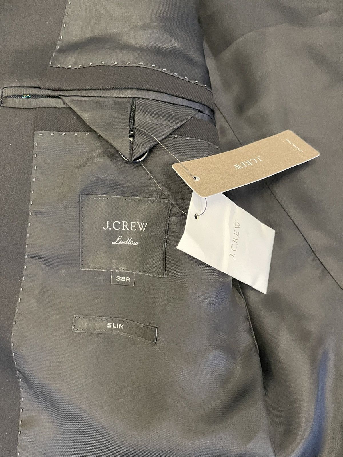 J.Crew Ludlow Slim-fit Tuxedo Jacket Size 38R - 11 Thumbnail