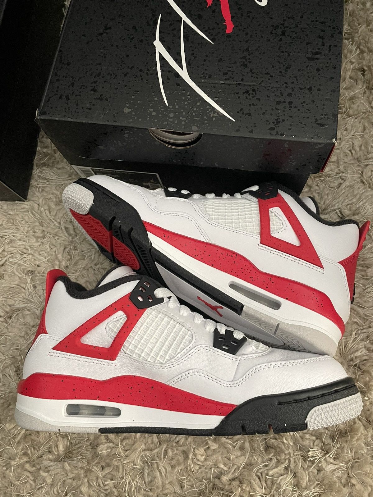 Jordan Brand Jordan 4 Red Cement Size US 5.5 / EU 38 - 3 Thumbnail