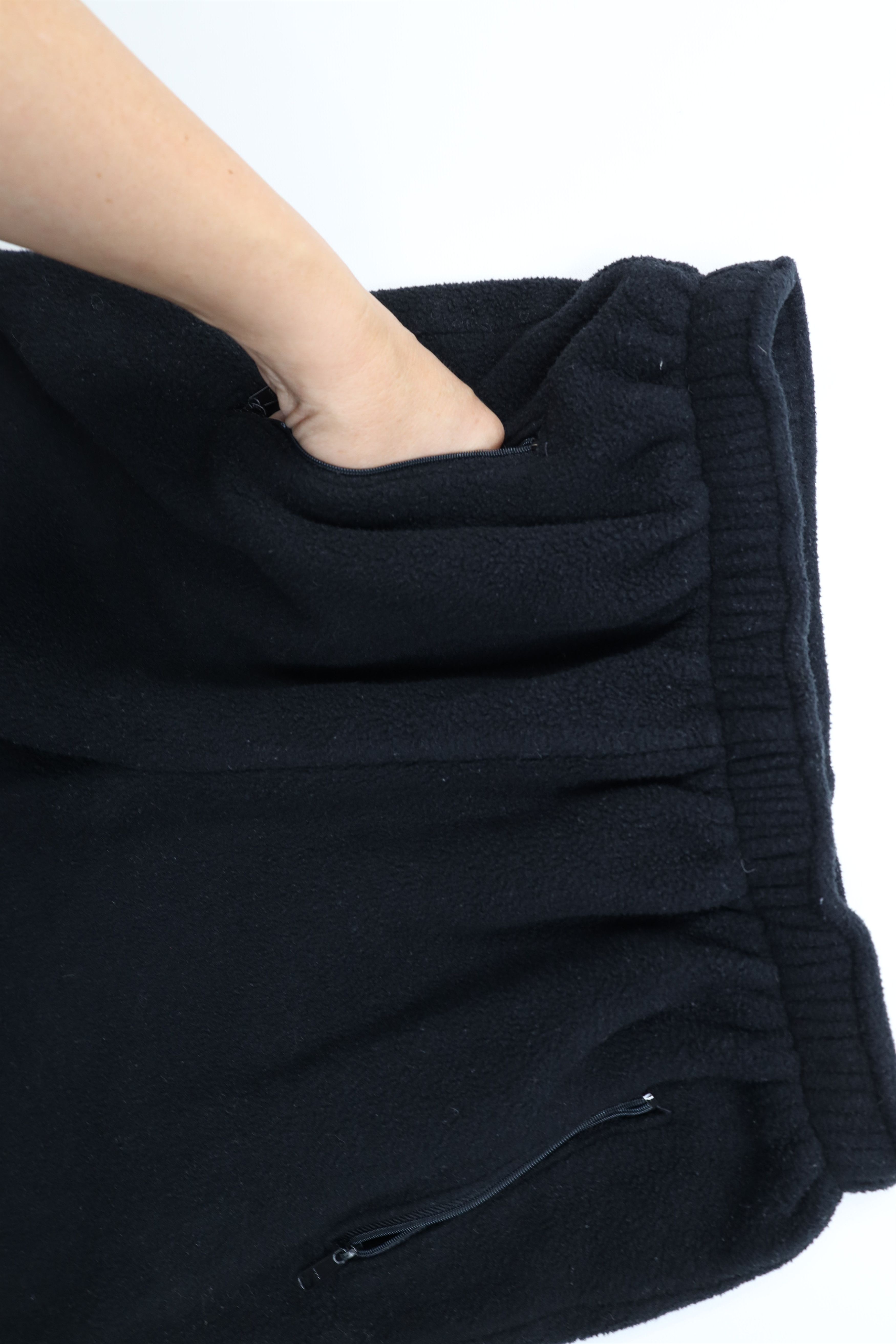 L.L. Bean Vintage 90s LL Bean Fleece Sweatpants Joggers Black USA Size 26" / US 2 / IT 38 - 6 Thumbnail