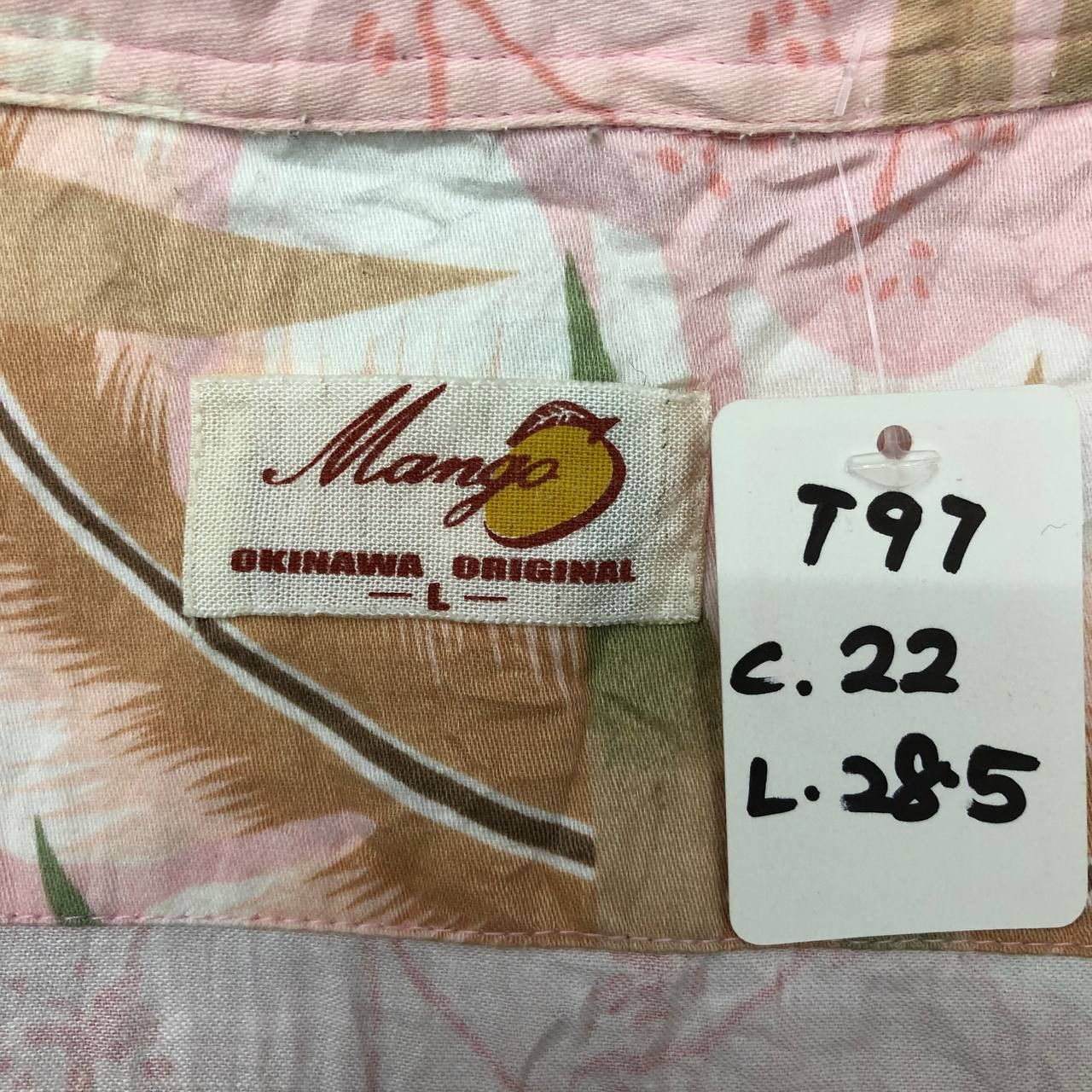 Japanese Brand × Mango T97 VTG MANGO OKINAWA ORIGINAL BOWLING SHIRTS Size US L / EU 52-54 / 3 - 8 Thumbnail
