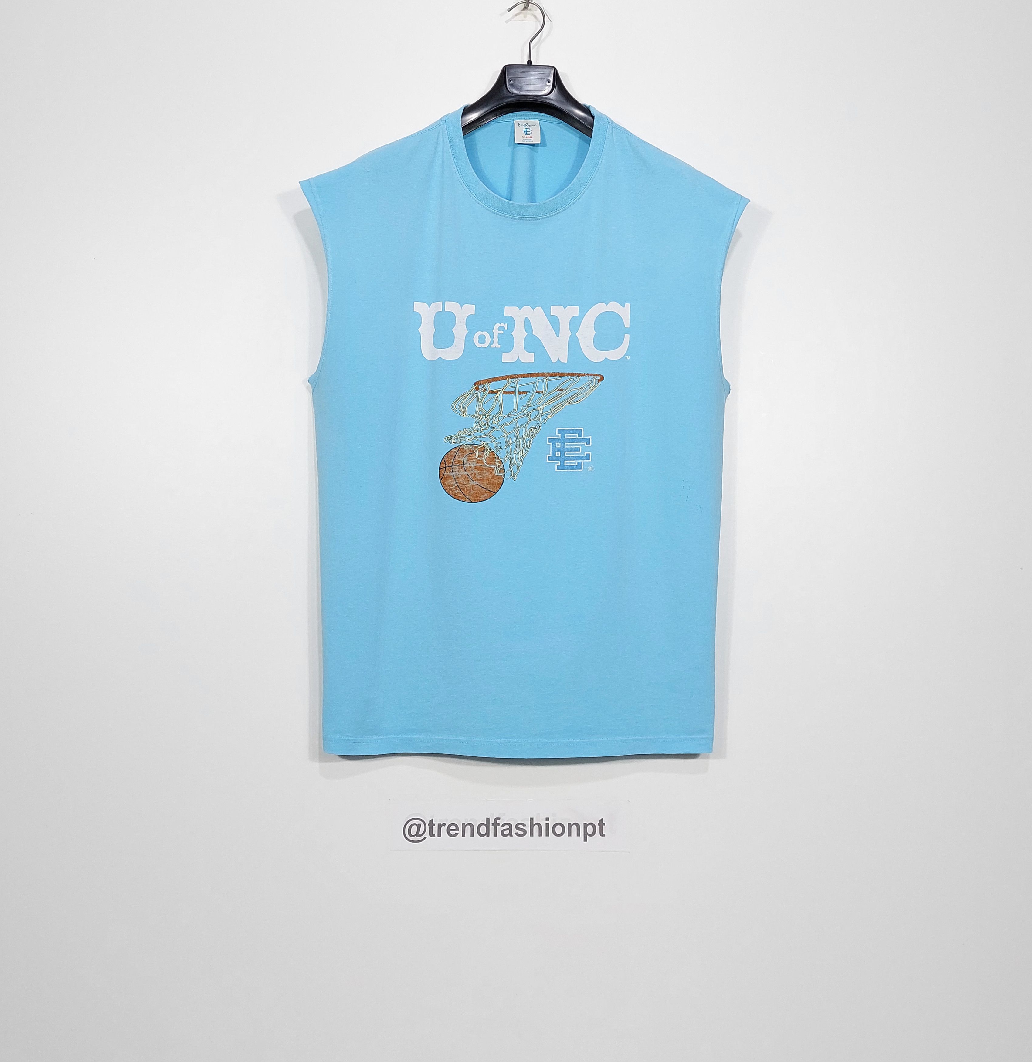 Eric Emanuel EE U of NC cut off tshirt - blue XL Size US XL / EU 56 / 4 - 1 Thumbnail