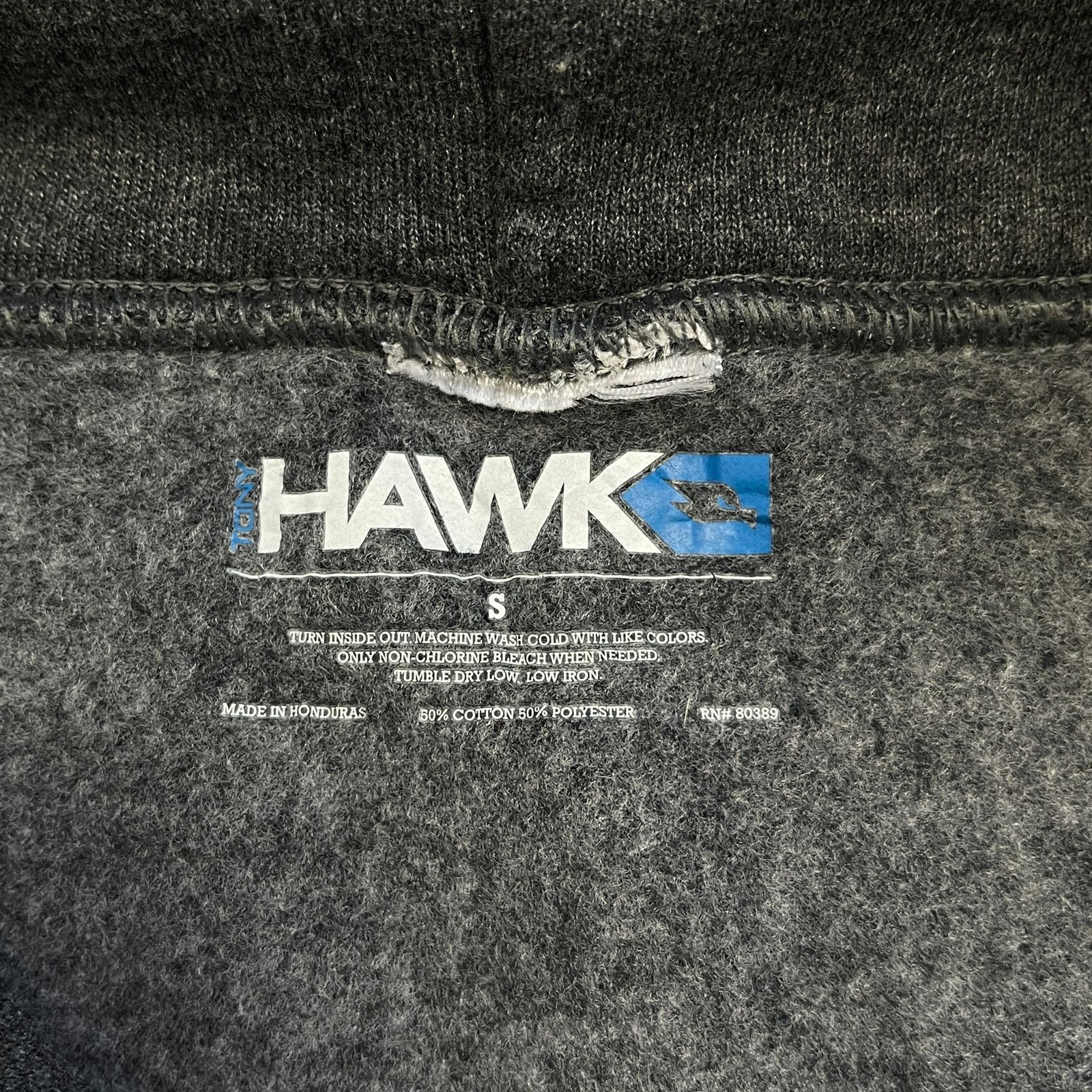 Tony Hawk Tony Hawk Gray Hoodie Sweatshirt Rasta Palm Trees Print S Size US S / EU 44-46 / 1 - 19 Thumbnail