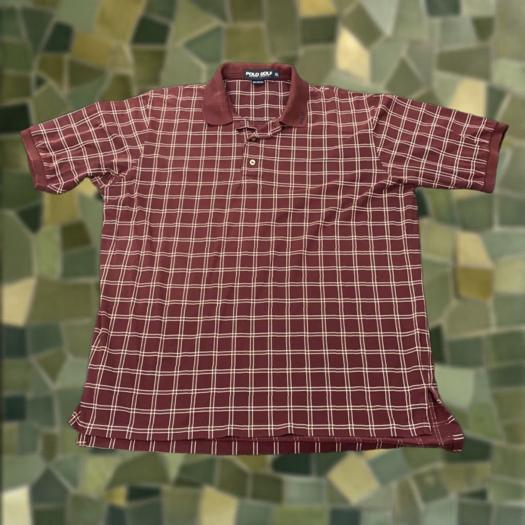 Polo Ralph Lauren VINTAGE Polo Ralph Lauren Shirt Mens XL Burgundy Plaid Embroidered Preppy Size US XL / EU 56 / 4 - 1 Thumbnail
