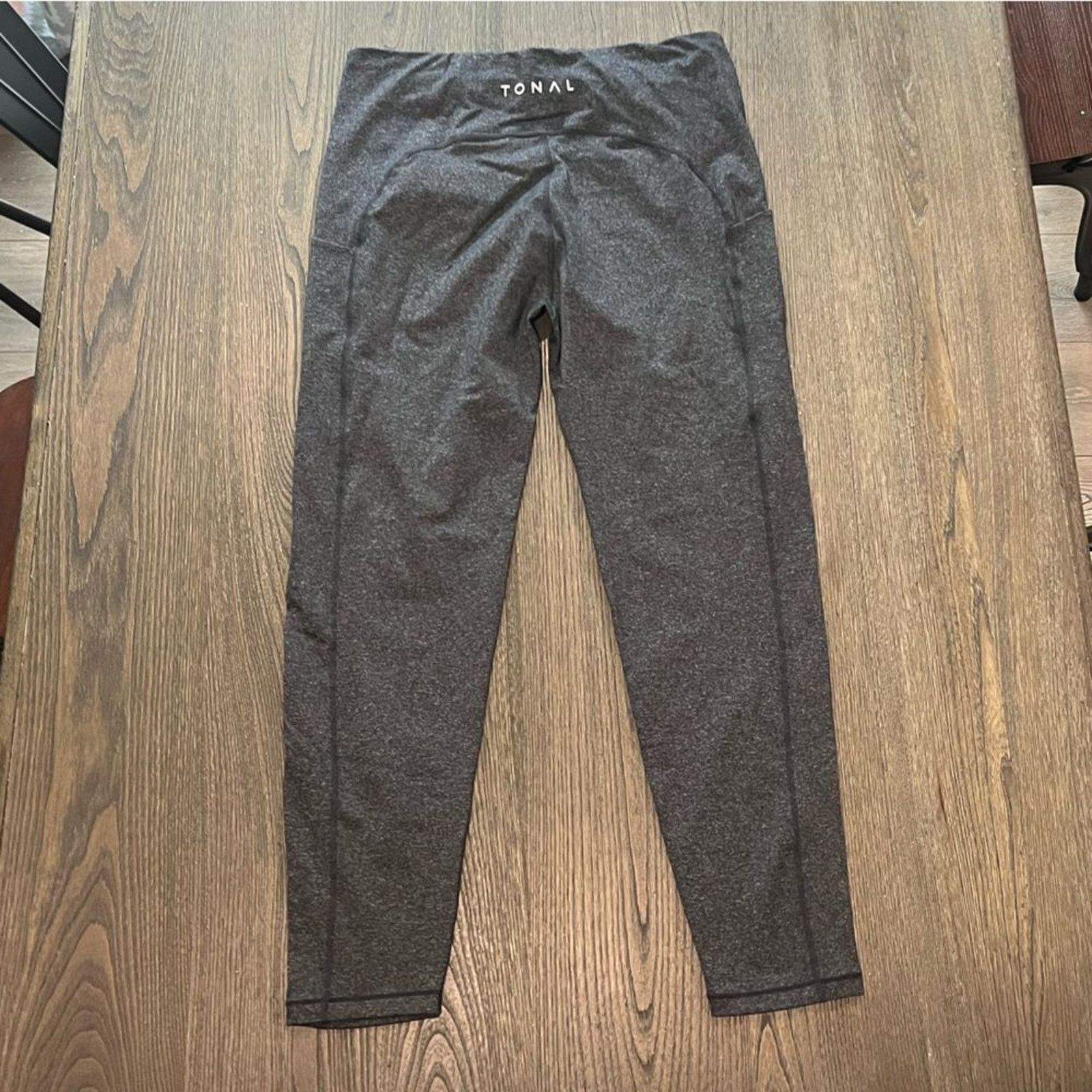 Vintage NWOT Tonal Womens Gray Athletic Leggings Size 3X Size 42" / US 20 - 11 Thumbnail