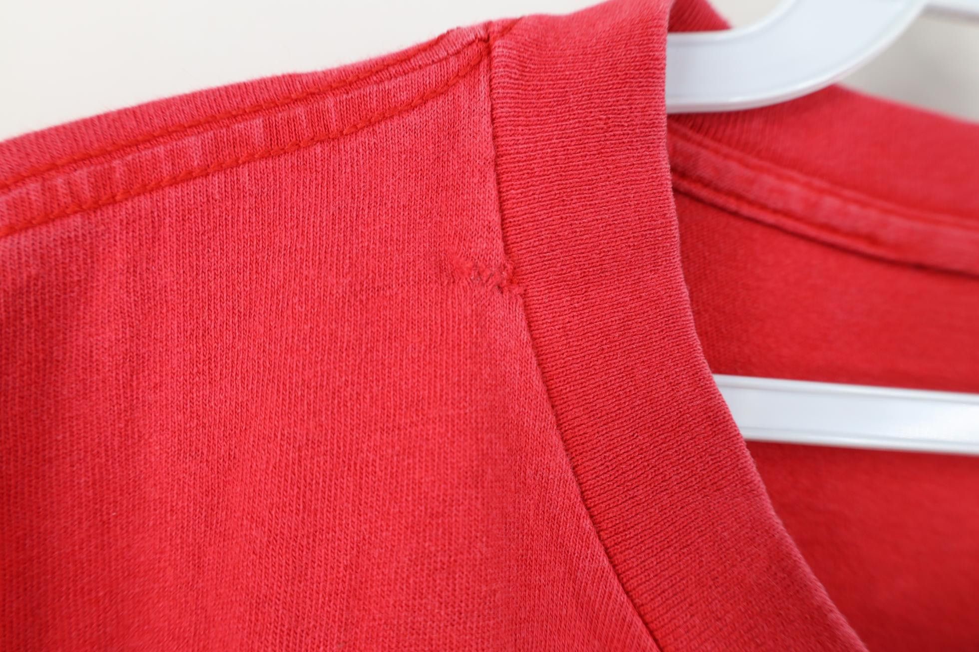 Vintage Vintage 90s Spell The Ohio State University T-Shirt Red USA Size US XL / EU 56 / 4 - 8 Thumbnail