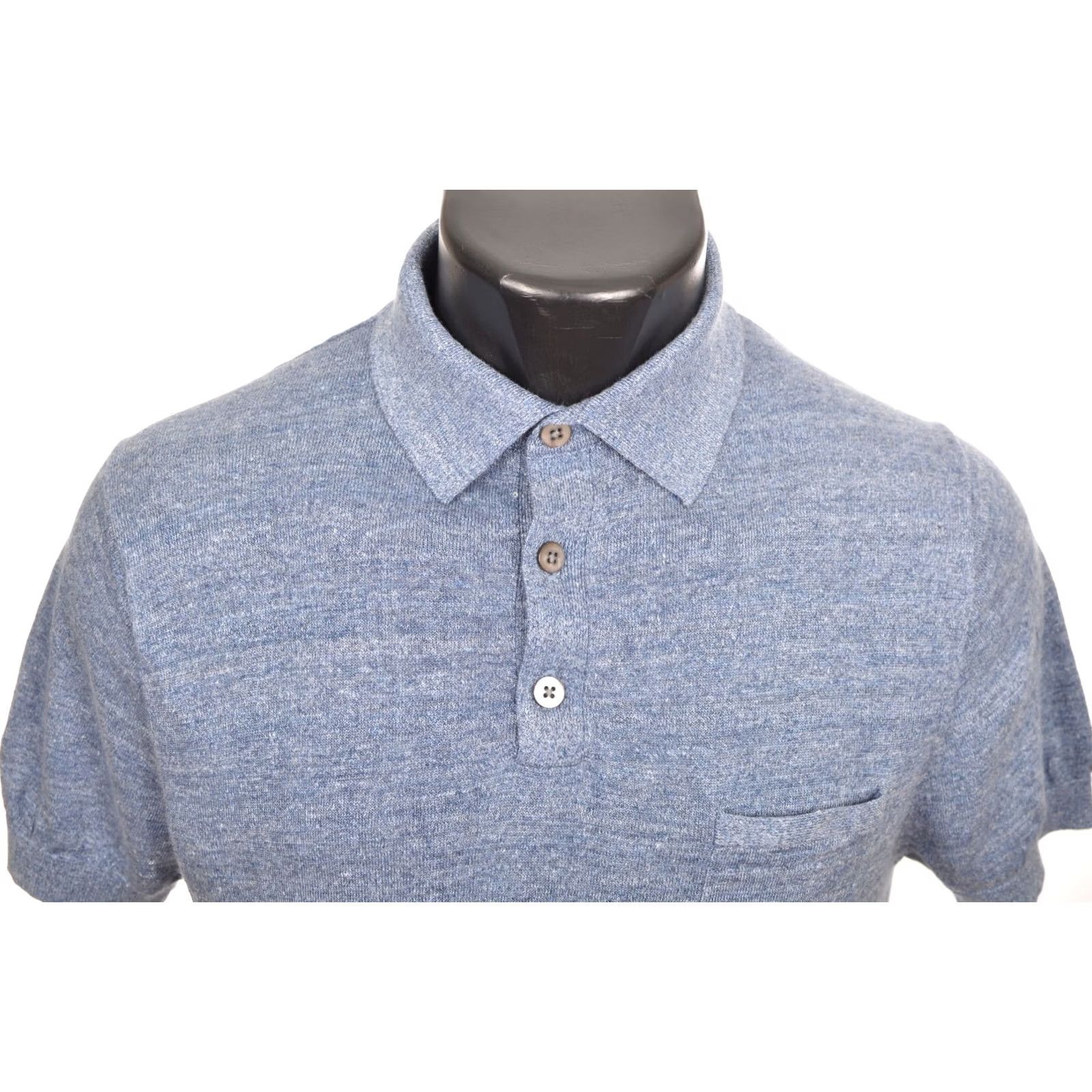 Suitsupply Suitsupply Classic Short Sleeve Linen Cotton Golf Polo Shirt SW872 XS Blue Polo Mens XS Linen Cotton Golf Polo Shirt SW872 XS Blue Size US XS / EU 42 / 0 - 2 Thumbnail