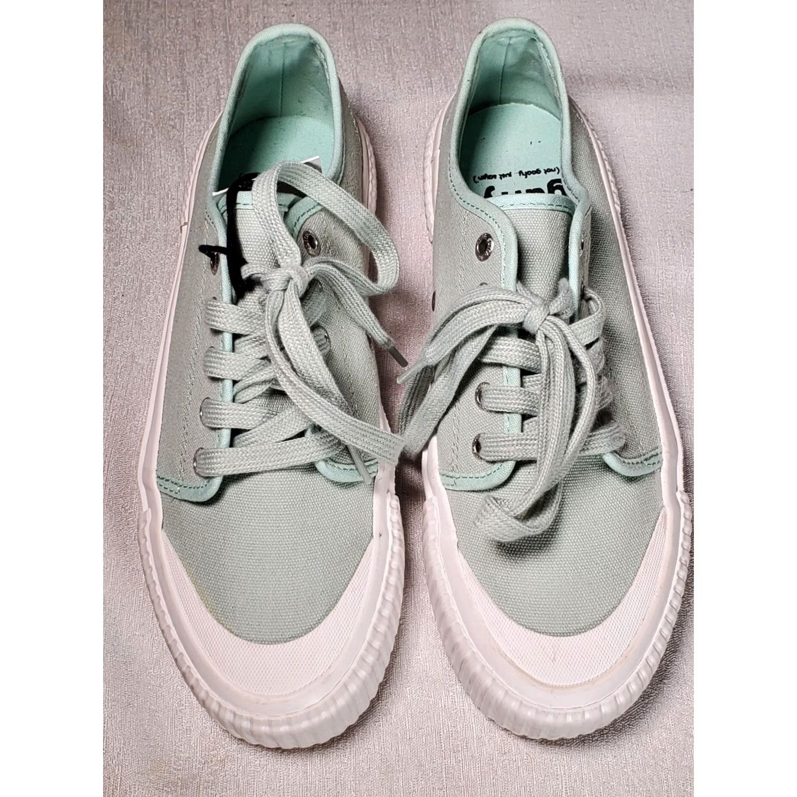 Olive Guffy The Spicewood Sneakers Shoes Low Top Canvas Lace Up Olive Green Women US 9.5 New Size L / US 10 / IT 46 - 6 Thumbnail